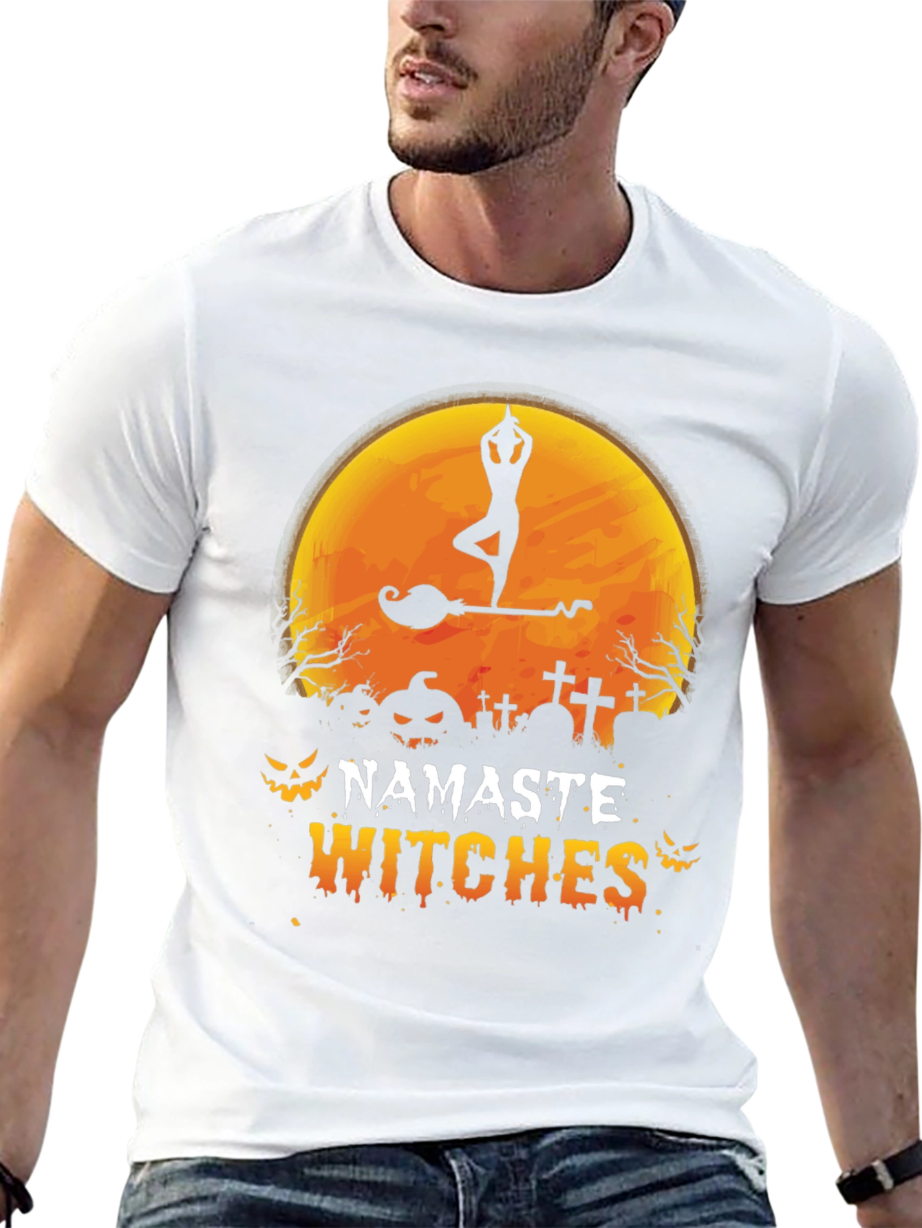 Namaste Witches Halloween Yoga T-Shirt