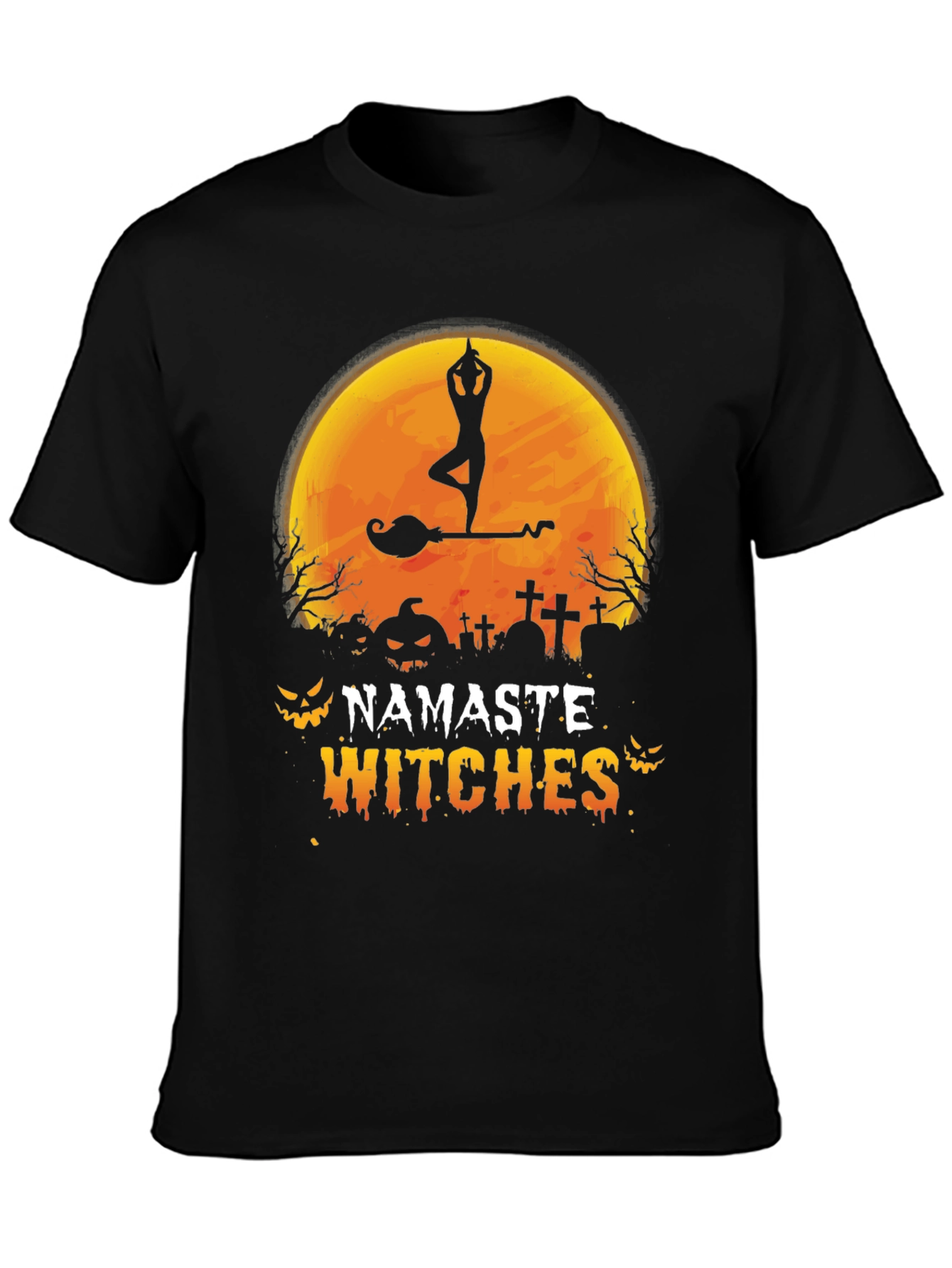 Namaste Witches Halloween Yoga T-Shirt