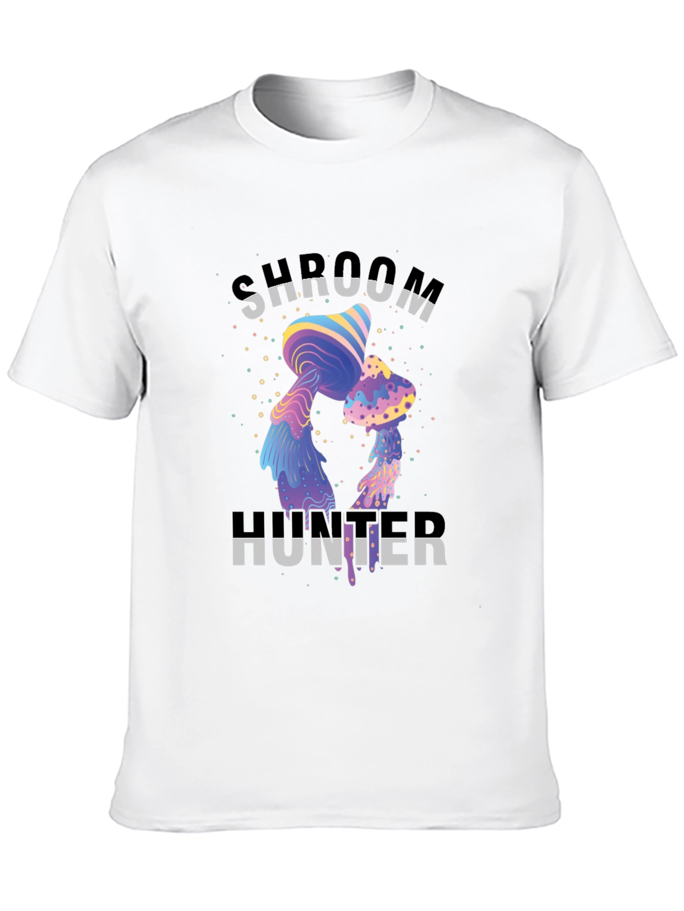 Shroom Hunter Graphic Tee - Unique Psychedelic Mushroom Design