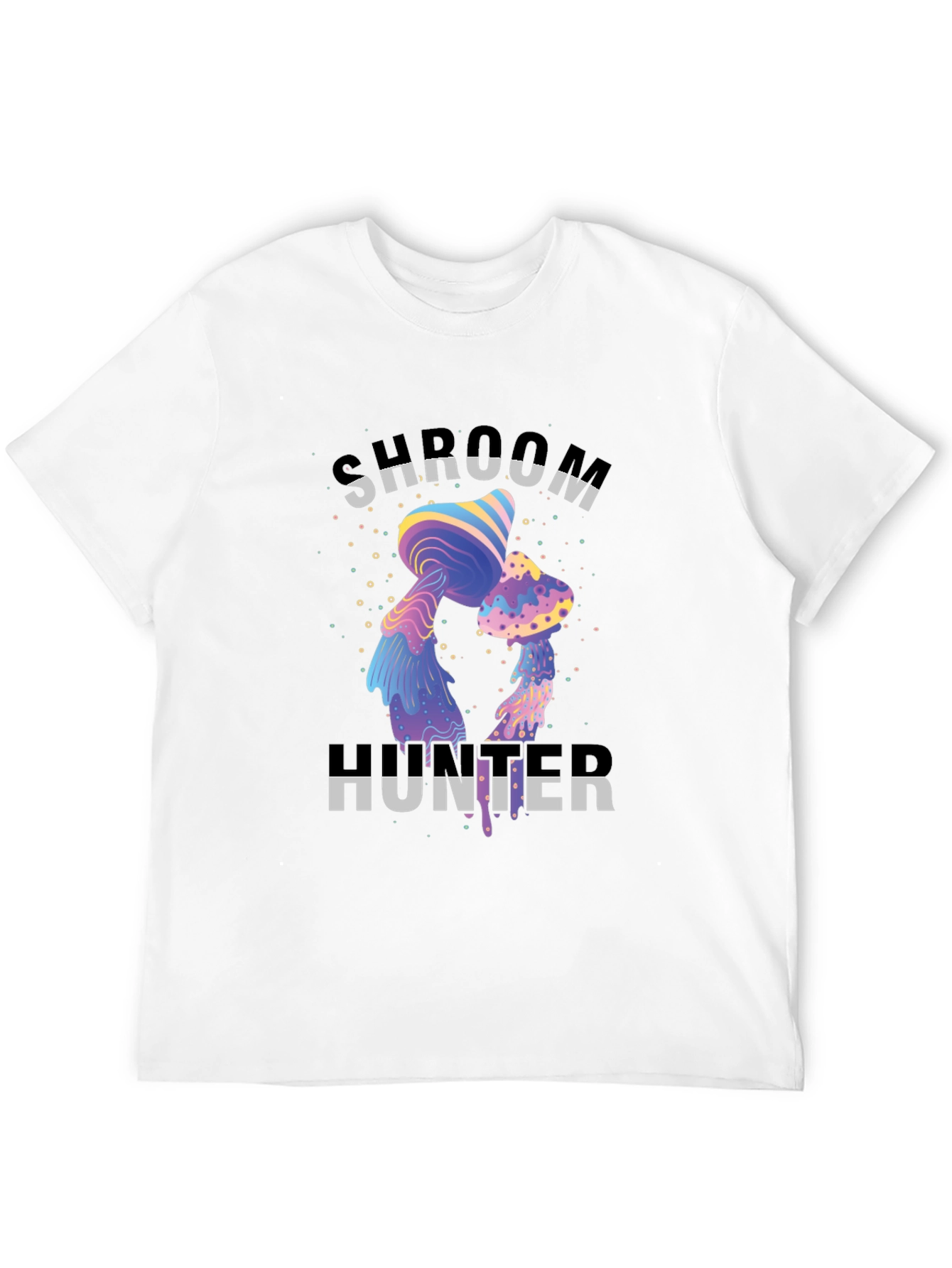 Shroom Hunter Graphic Tee - Unique Psychedelic Mushroom Design