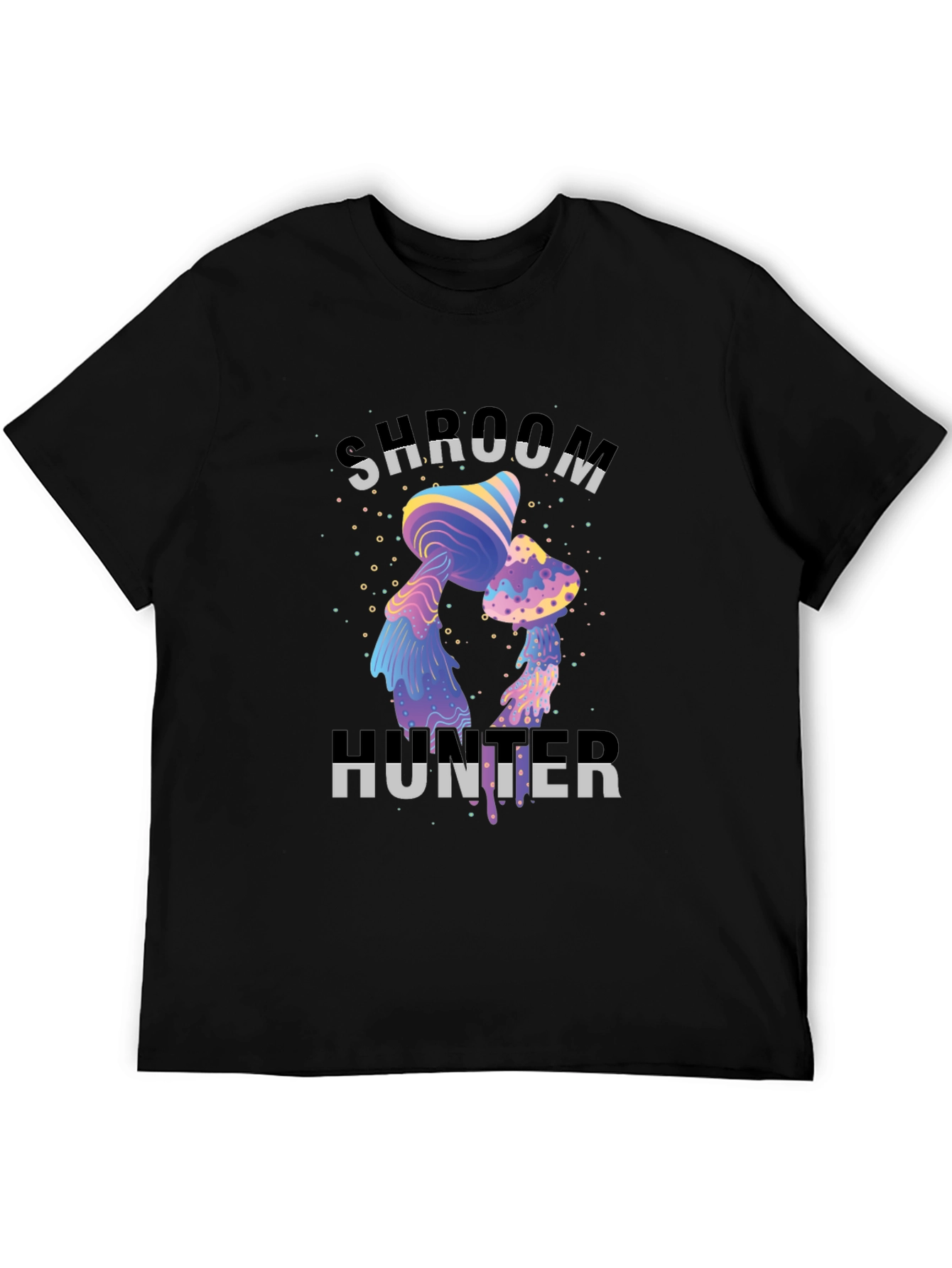 Shroom Hunter Graphic Tee - Unique Psychedelic Mushroom Design