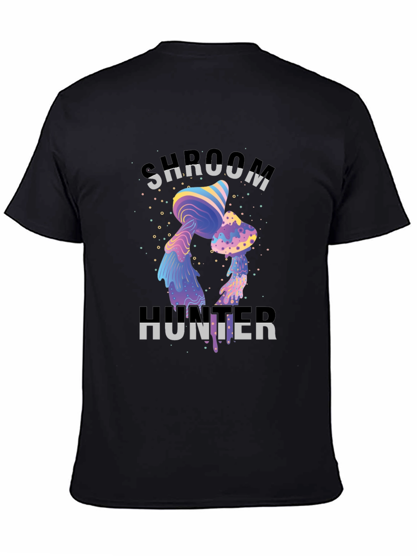 Shroom Hunter Graphic Tee - Unique Psychedelic Mushroom Design