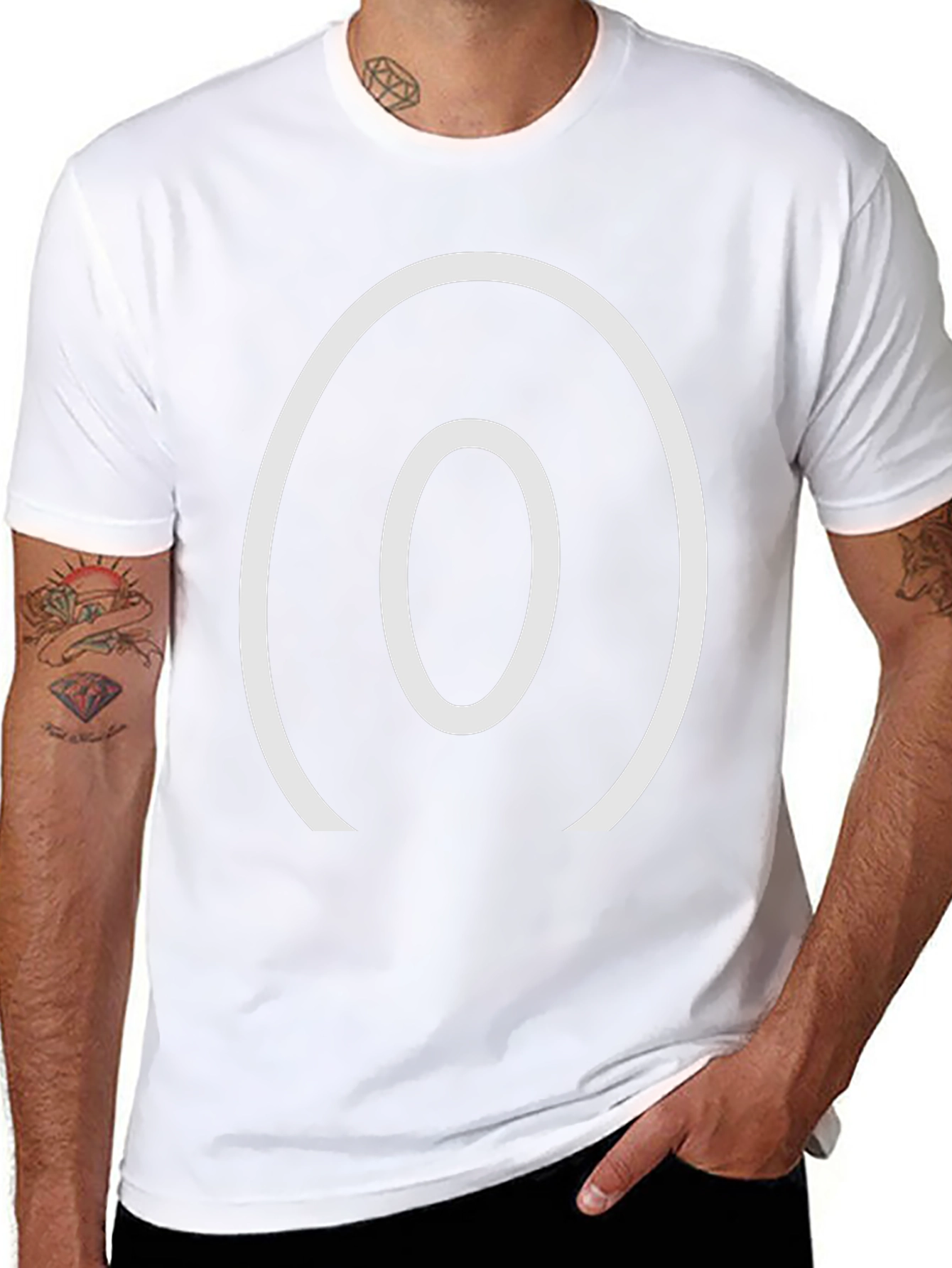 Minimalist Circle Graphic Tee - Modern Style