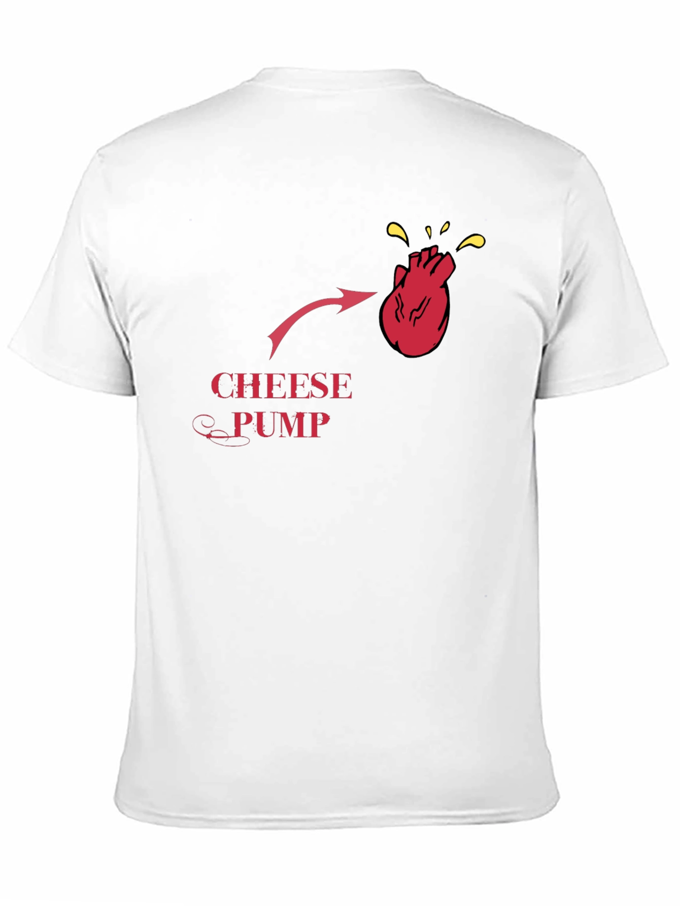 Cheese Pump Funny T-Shirt - Novelty Graphic Tee