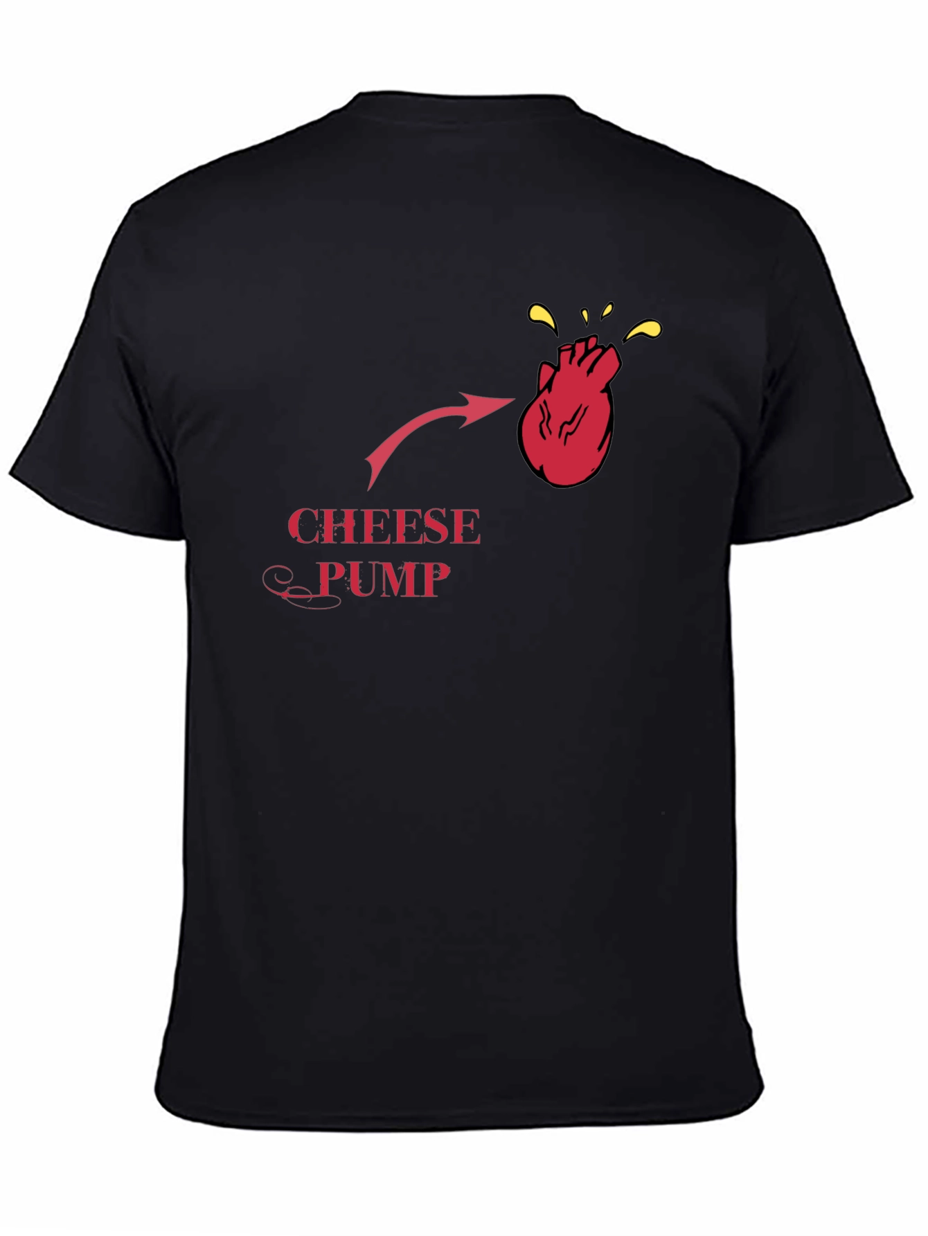 Cheese Pump Funny T-Shirt - Novelty Graphic Tee