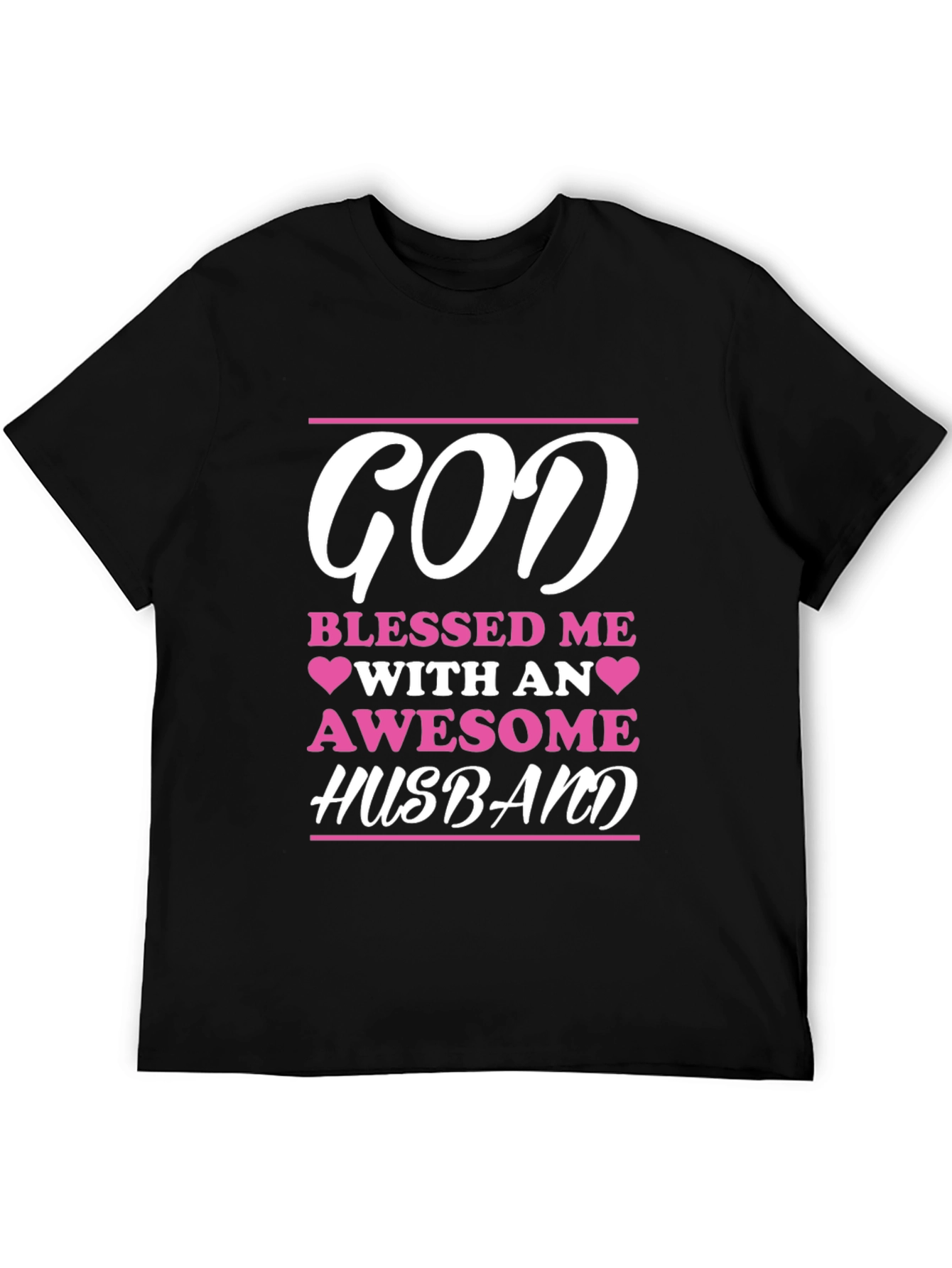 God Blessed Me Awesome Husband Graphic Tee