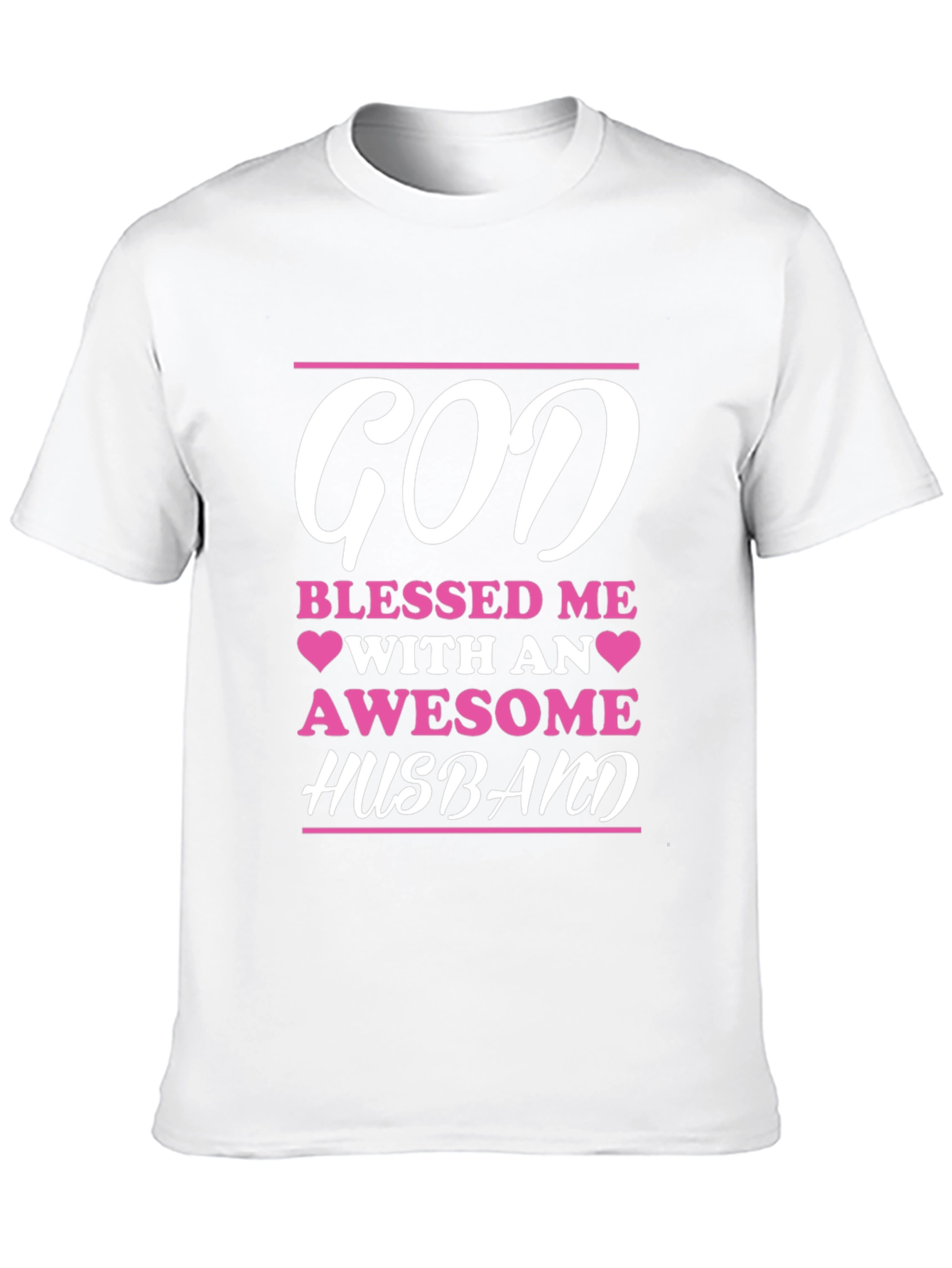 God Blessed Me Awesome Husband Graphic Tee