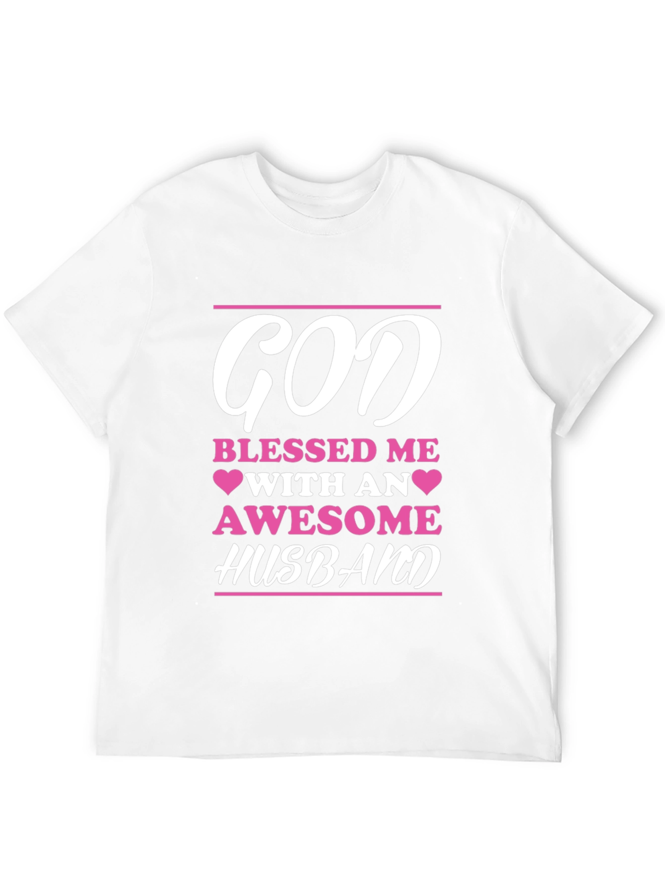 God Blessed Me Awesome Husband Graphic Tee
