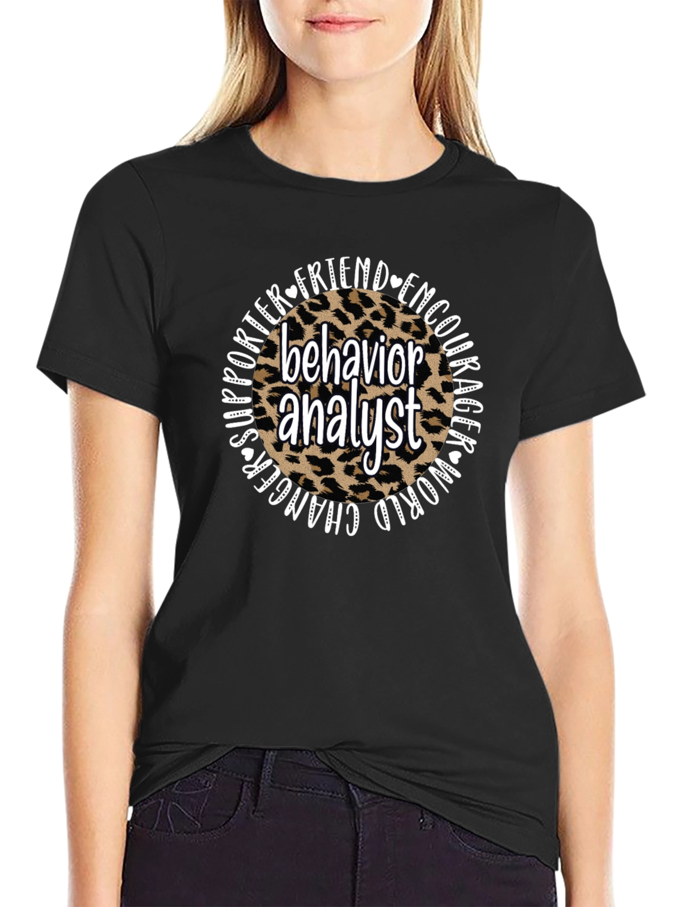Behavior Analyst Leopard Print T-Shirt