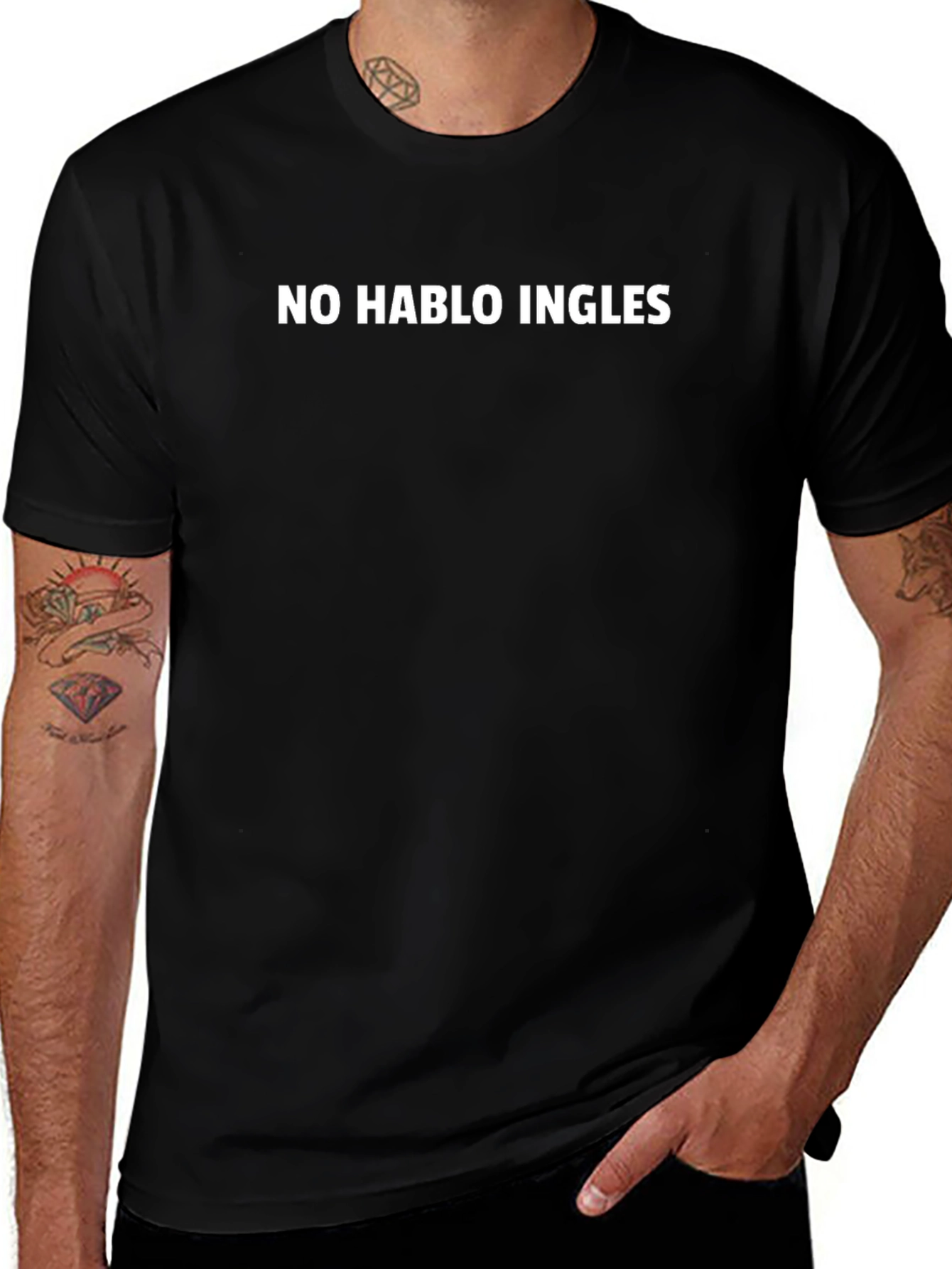 No Hablo Ingles T-Shirt - Humorous Spanish Saying