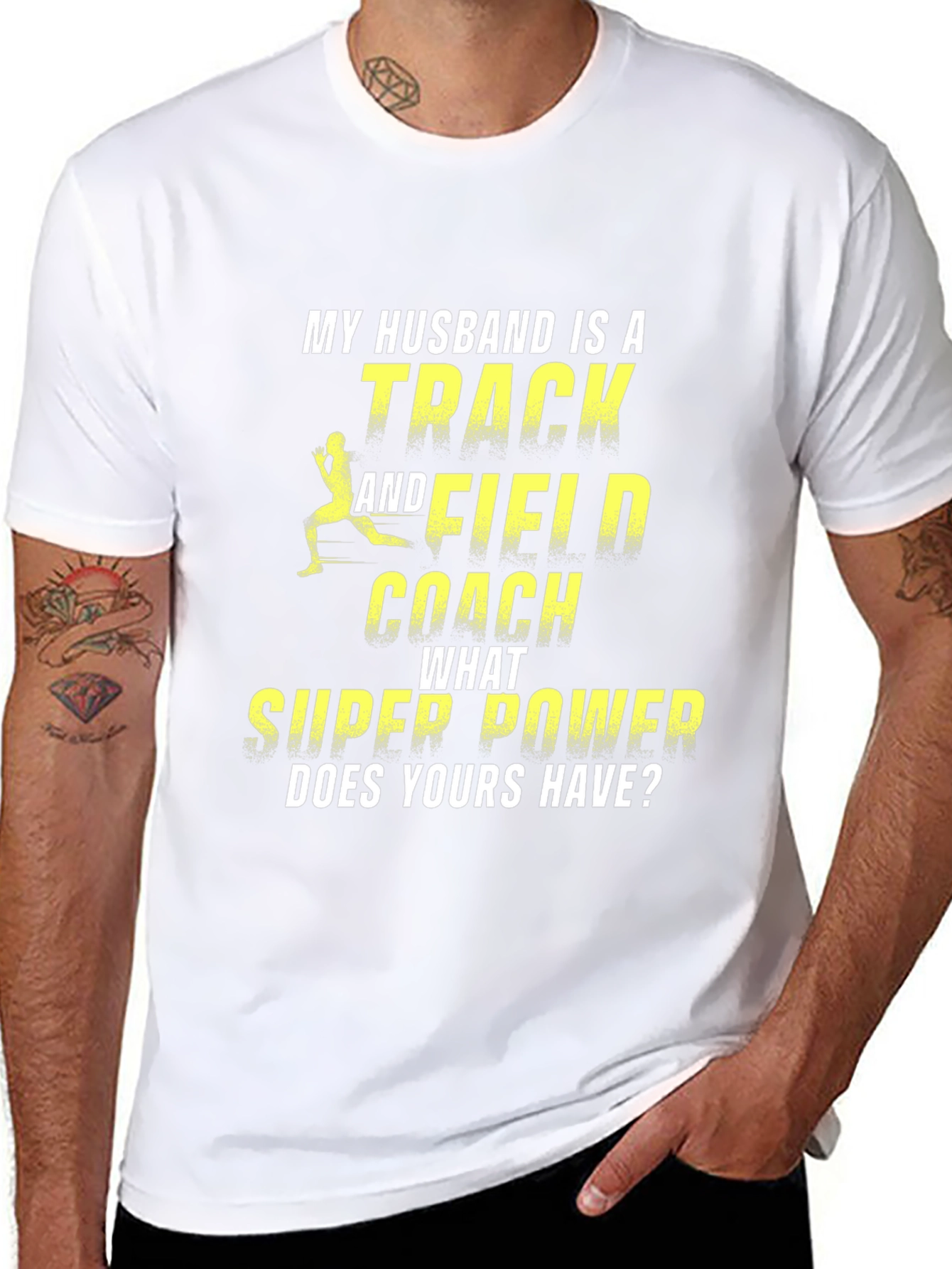 Track & Field Coach Husband T-Shirt