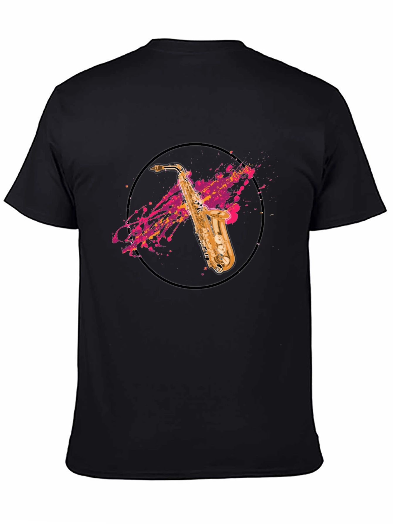 Saxophone Splash T-Shirt - Musician Tee
