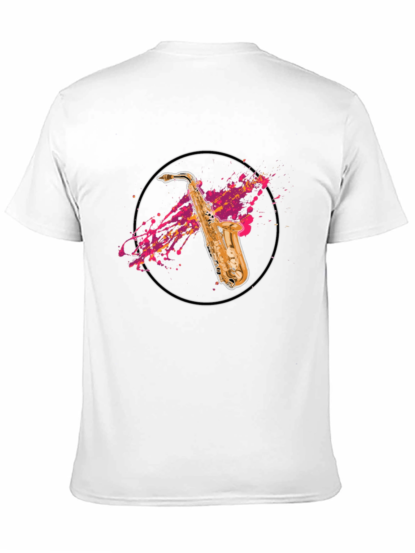 Saxophone Splash T-Shirt - Musician Tee