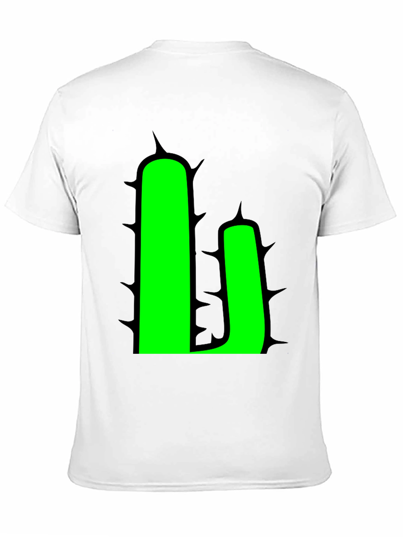 Cactus Graphic T-Shirt - Black - Novelty Design