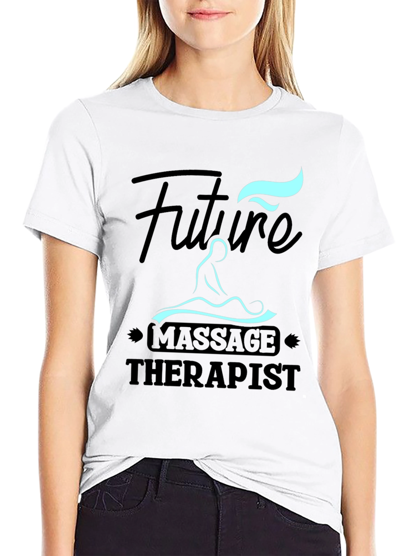 Future Massage Therapist Graphic Tee - Black