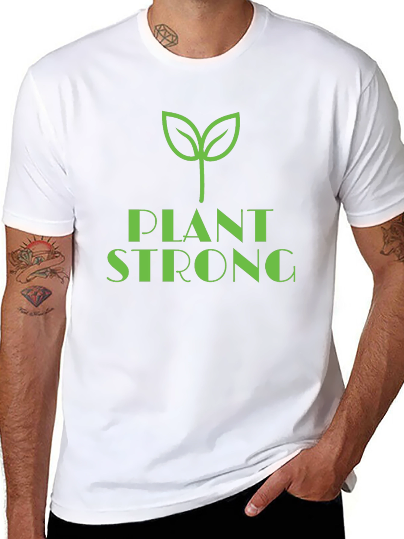 Plant Strong Graphic Tee - Vegan Lifestyle Shirt