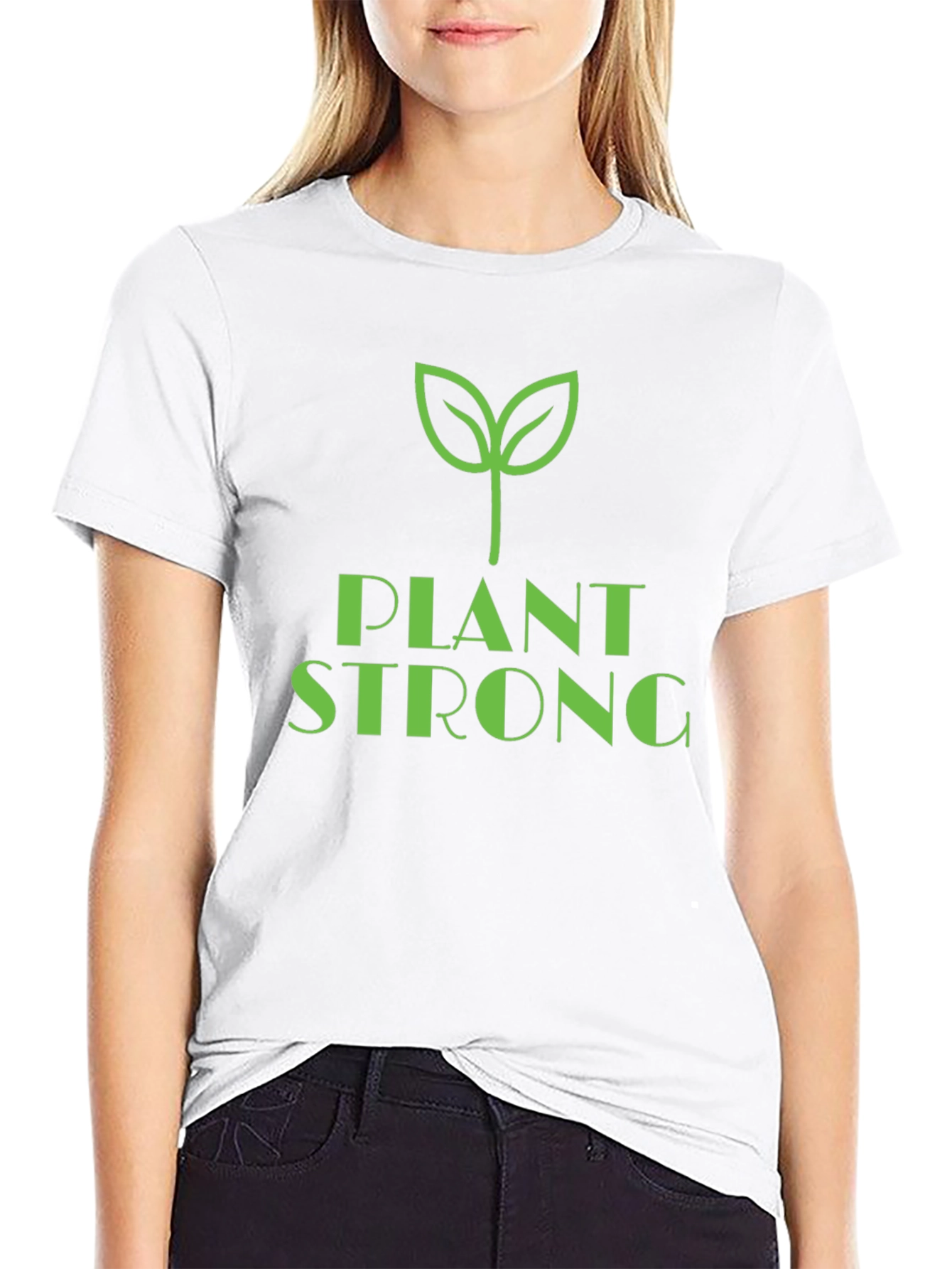 Plant Strong Graphic Tee - Vegan Lifestyle Shirt