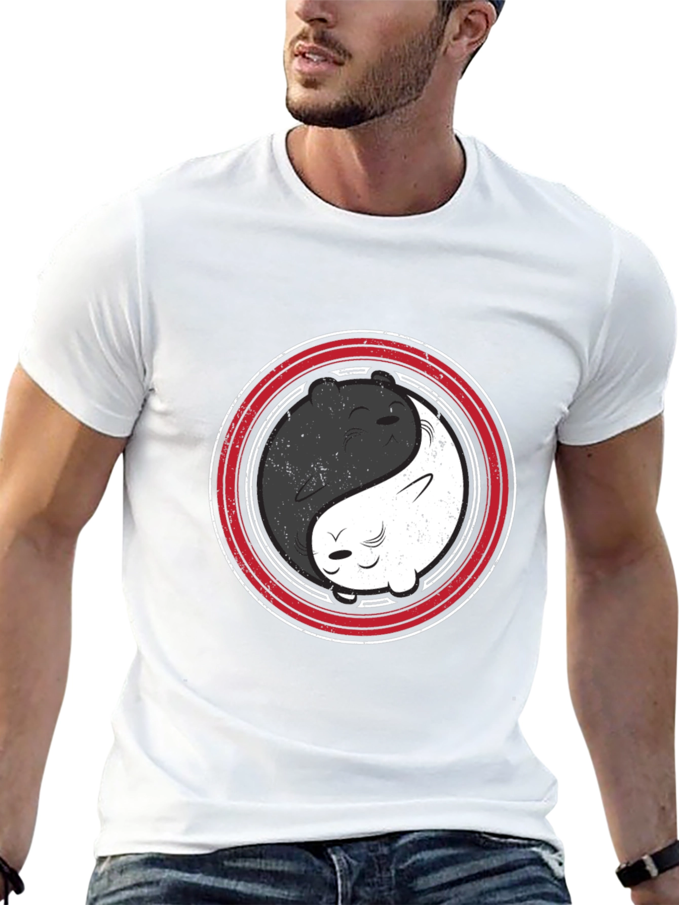 Yin Yang Bears T-Shirt - Harmony & Balance