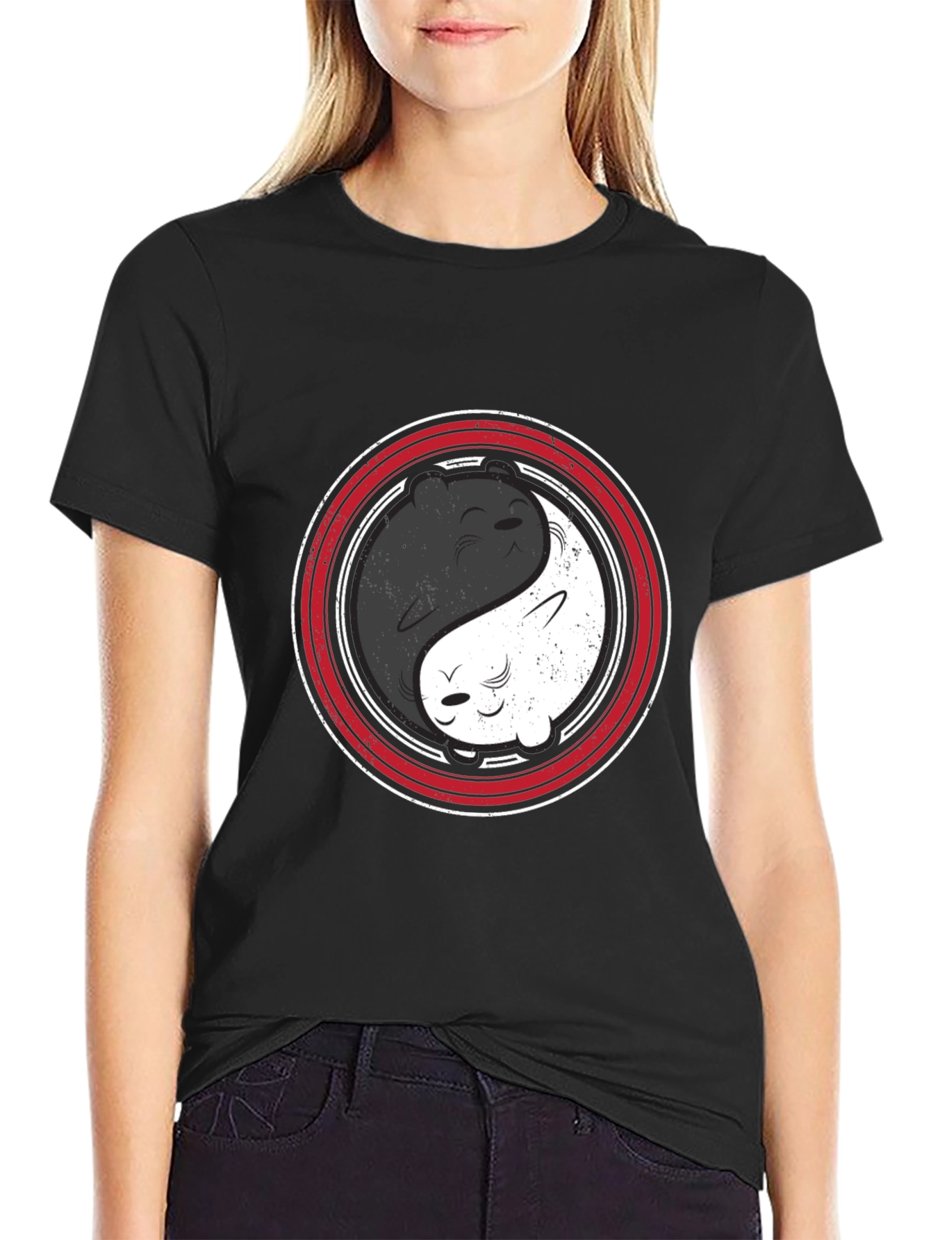 Yin Yang Bears T-Shirt - Harmony & Balance