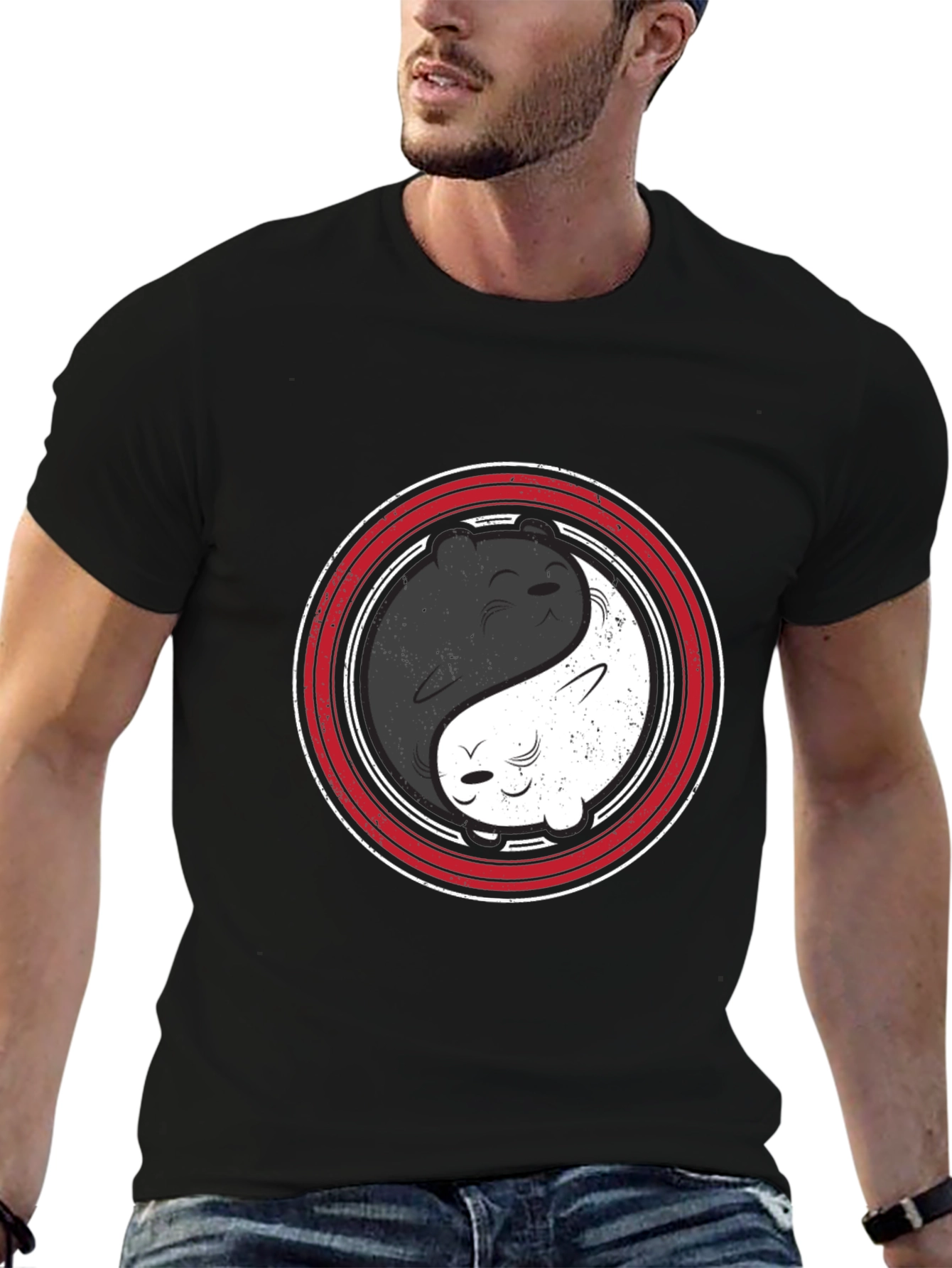 Yin Yang Bears T-Shirt - Harmony & Balance