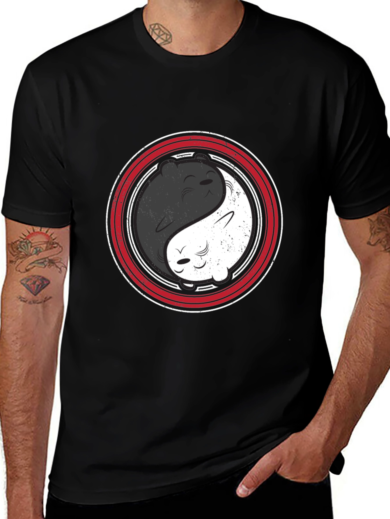 Yin Yang Bears T-Shirt - Harmony & Balance