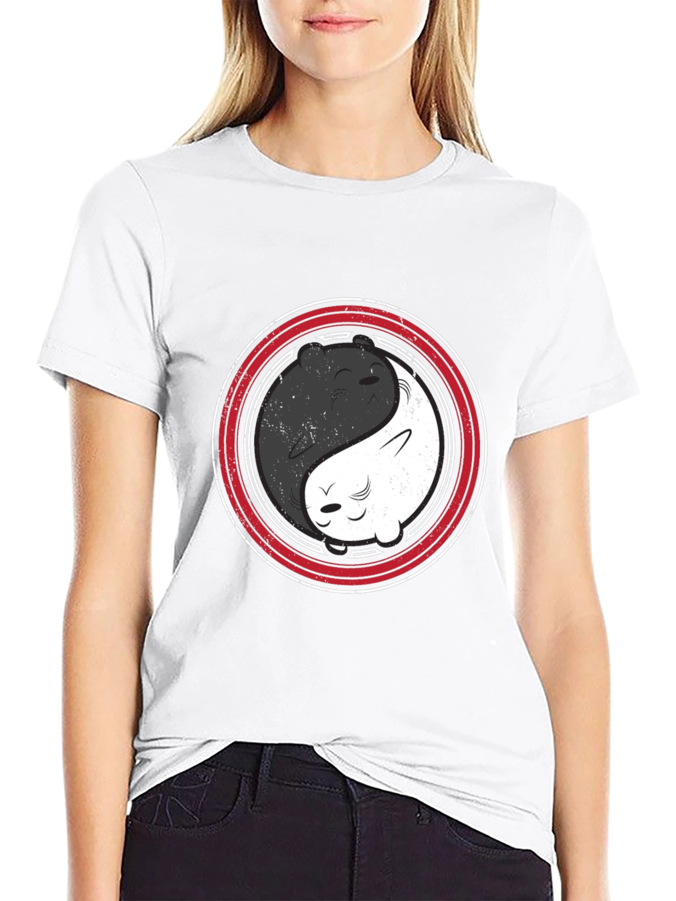 Yin Yang Bears T-Shirt - Harmony & Balance