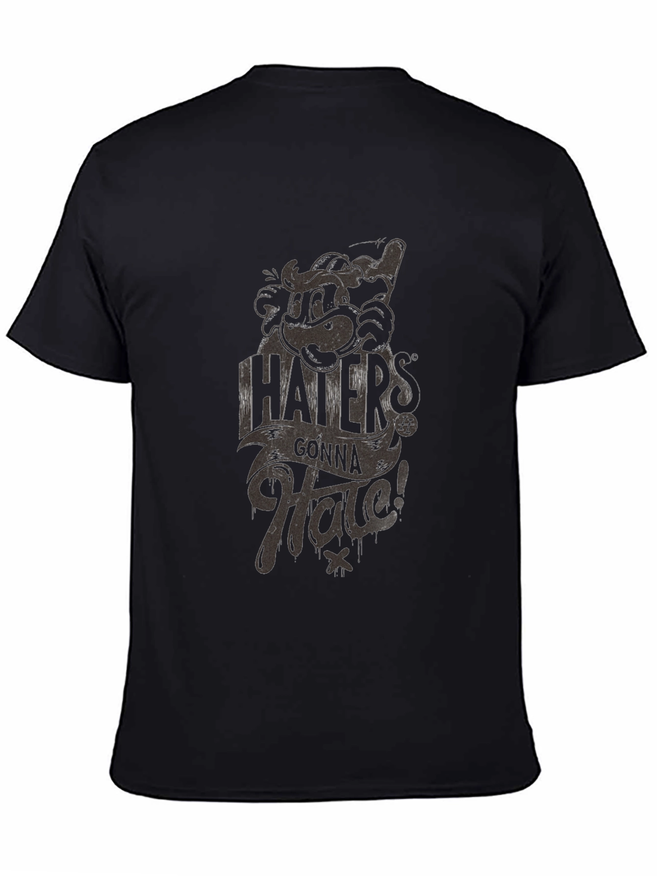 Haters Gonna Hate Graphic Print T-Shirt