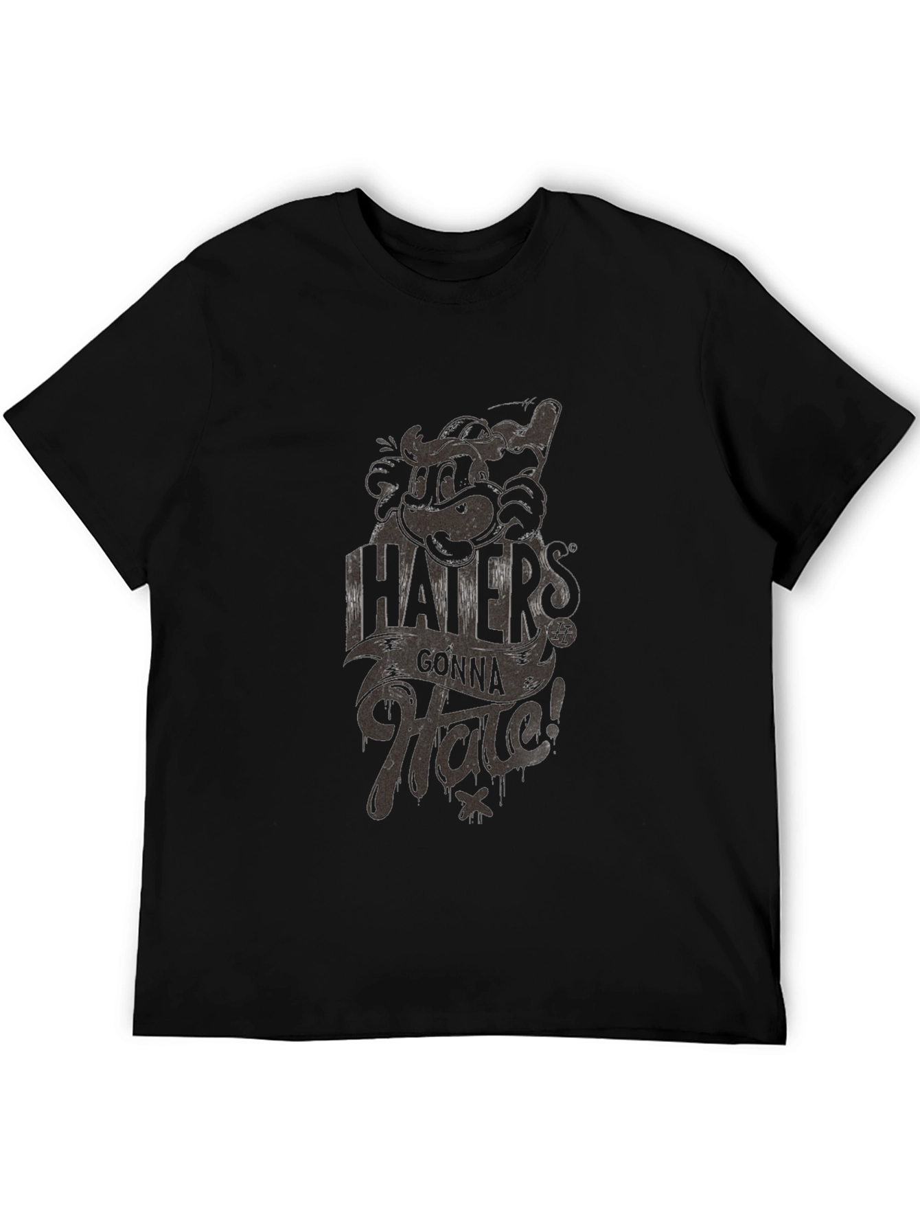 Haters Gonna Hate Graphic Print T-Shirt
