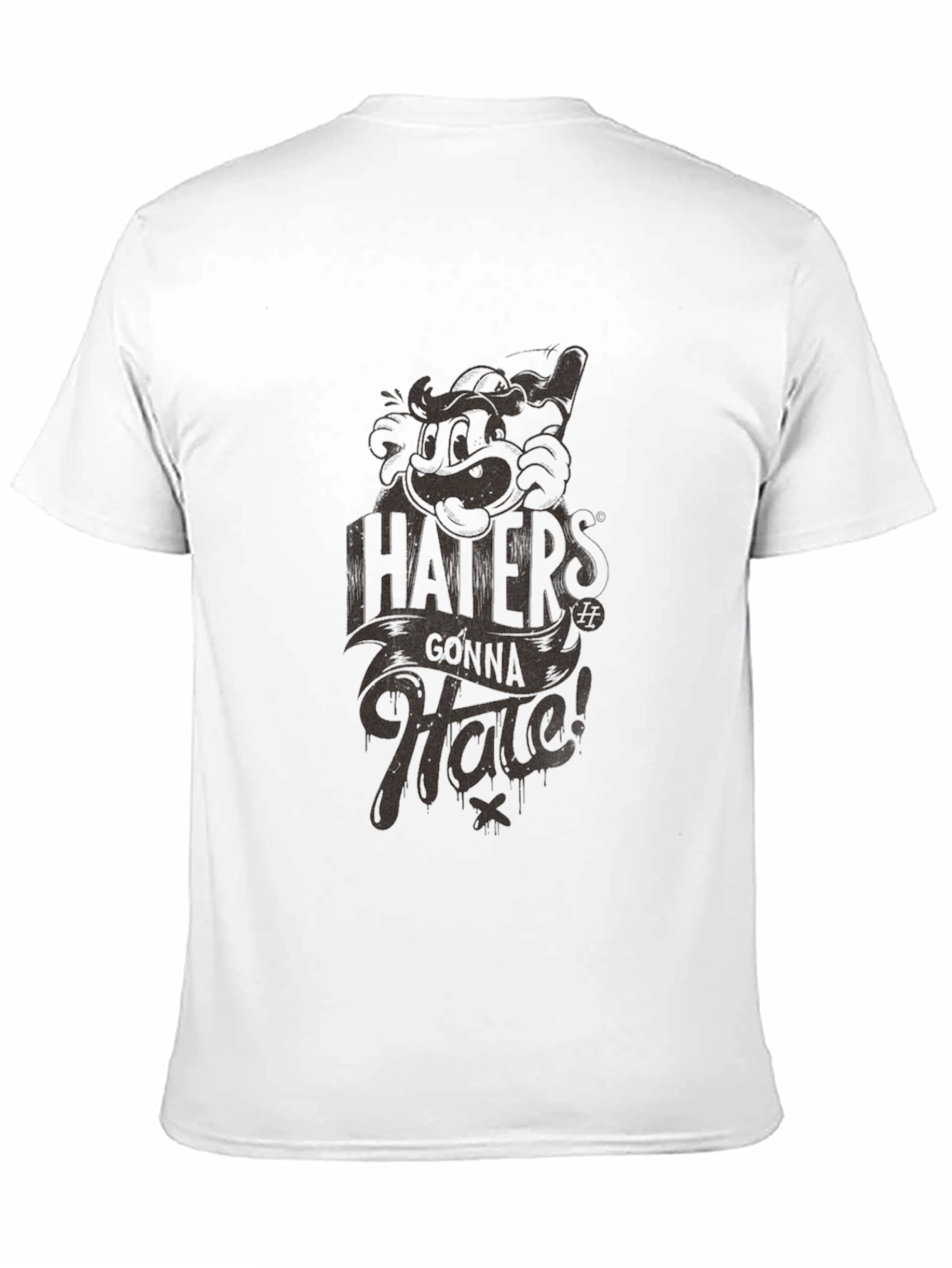 Haters Gonna Hate Graphic Print T-Shirt