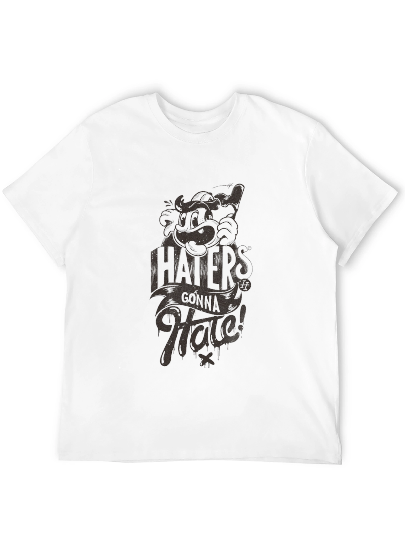 Haters Gonna Hate Graphic Print T-Shirt