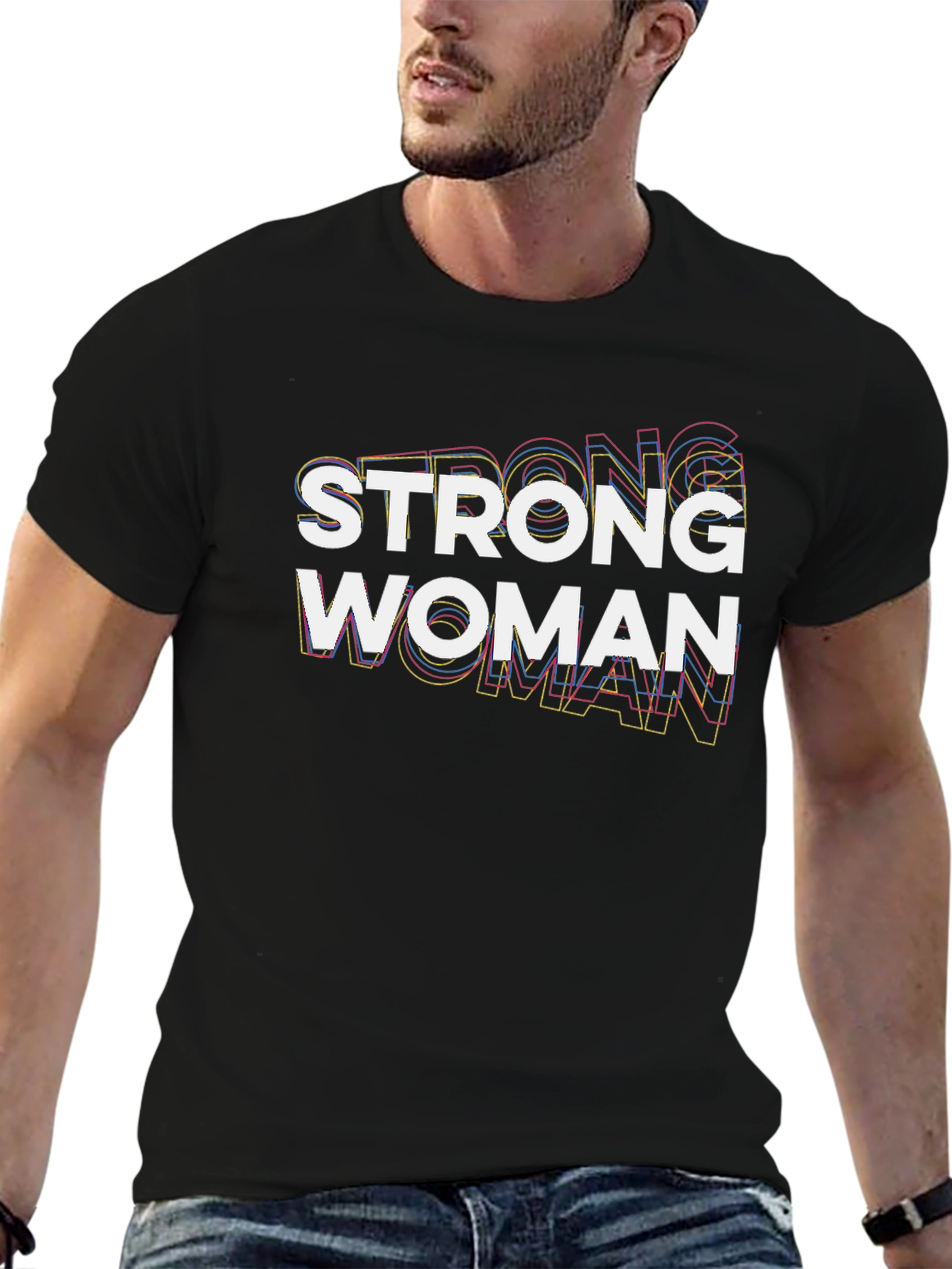 Strong Woman Graphic Tee - Empowering Design