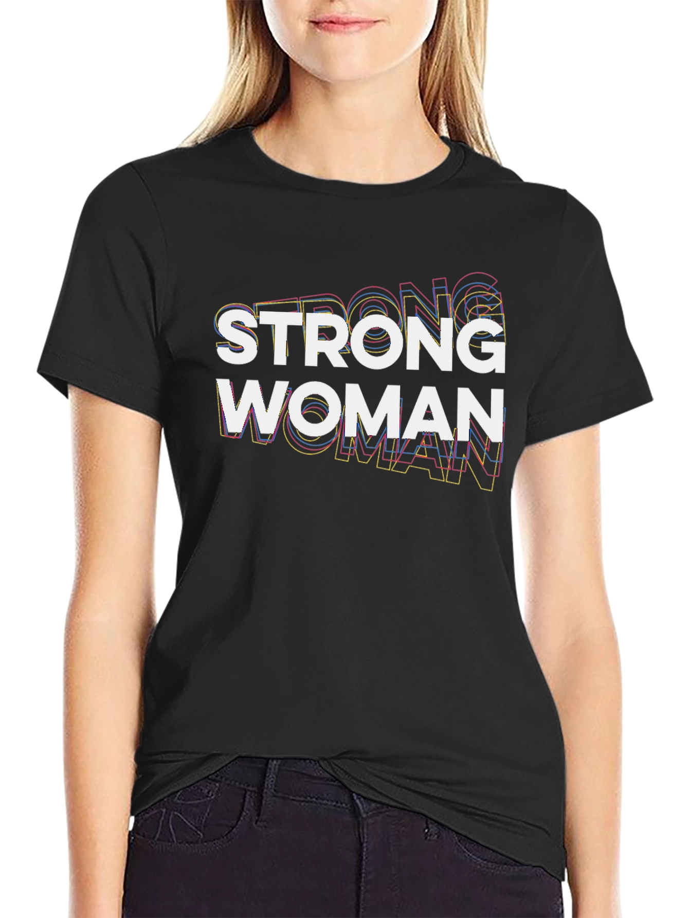 Strong Woman Graphic Tee - Empowering Design