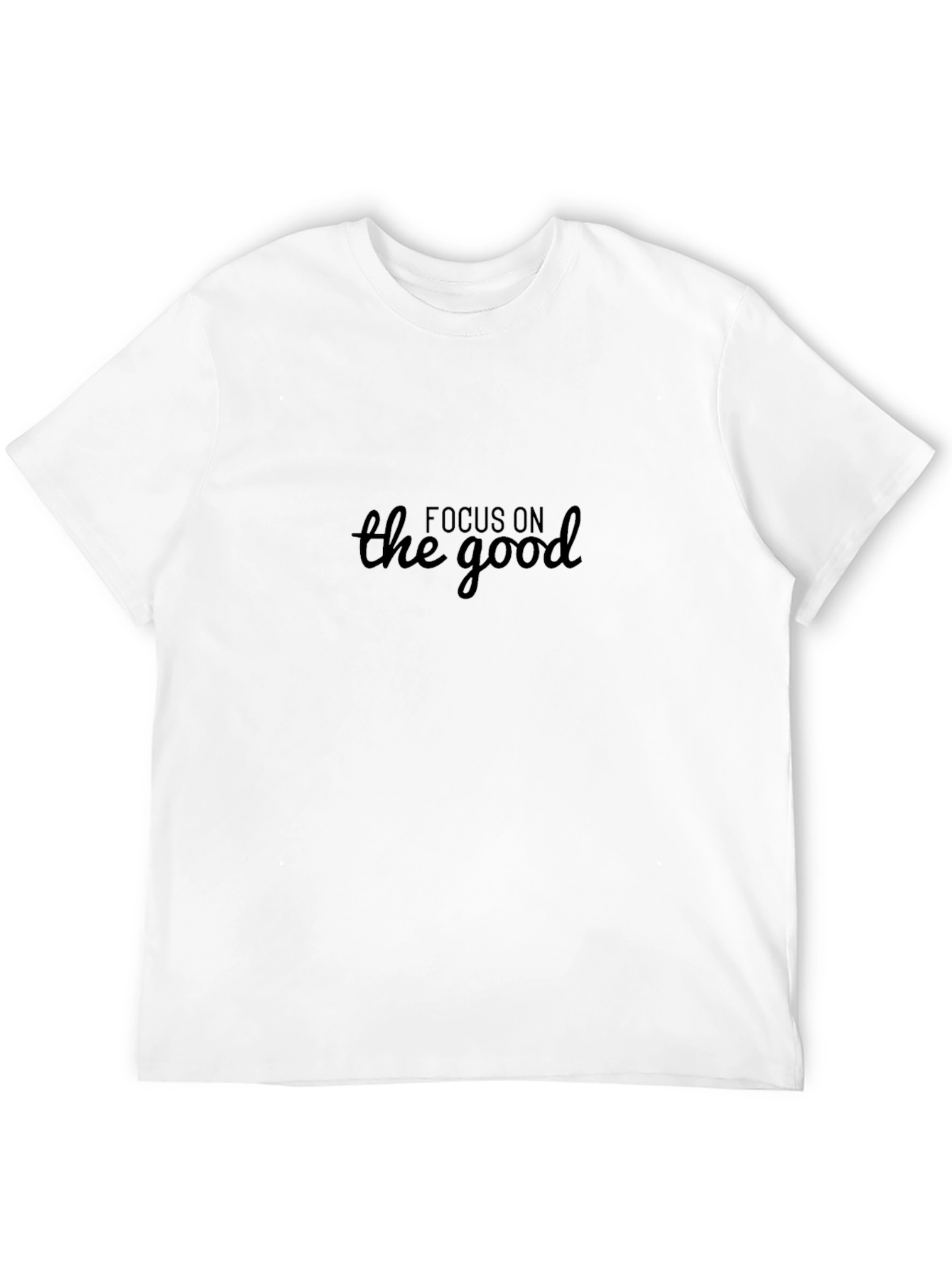 Focus On The Good Graphic Tee - Black