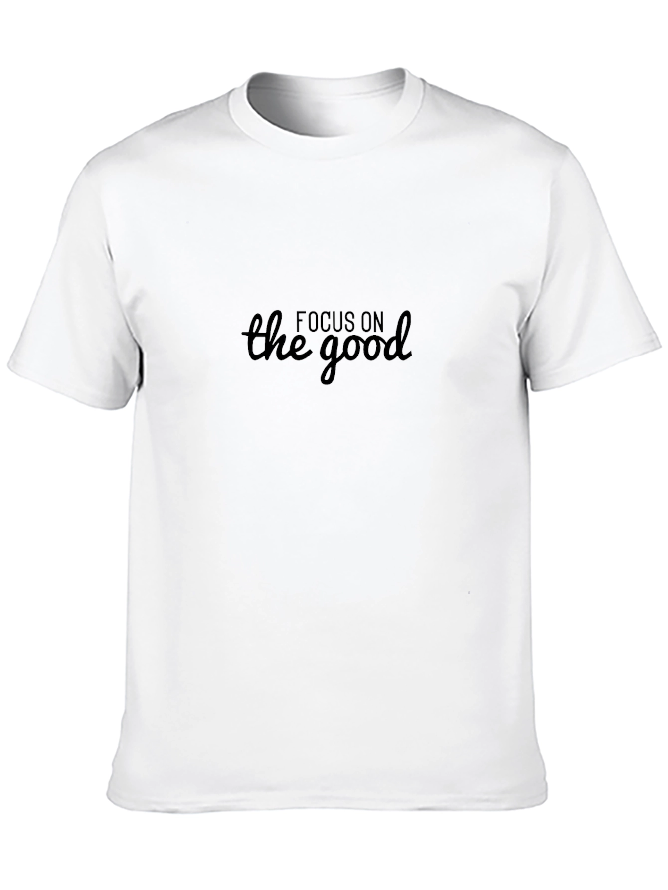 Focus On The Good Graphic Tee - Black