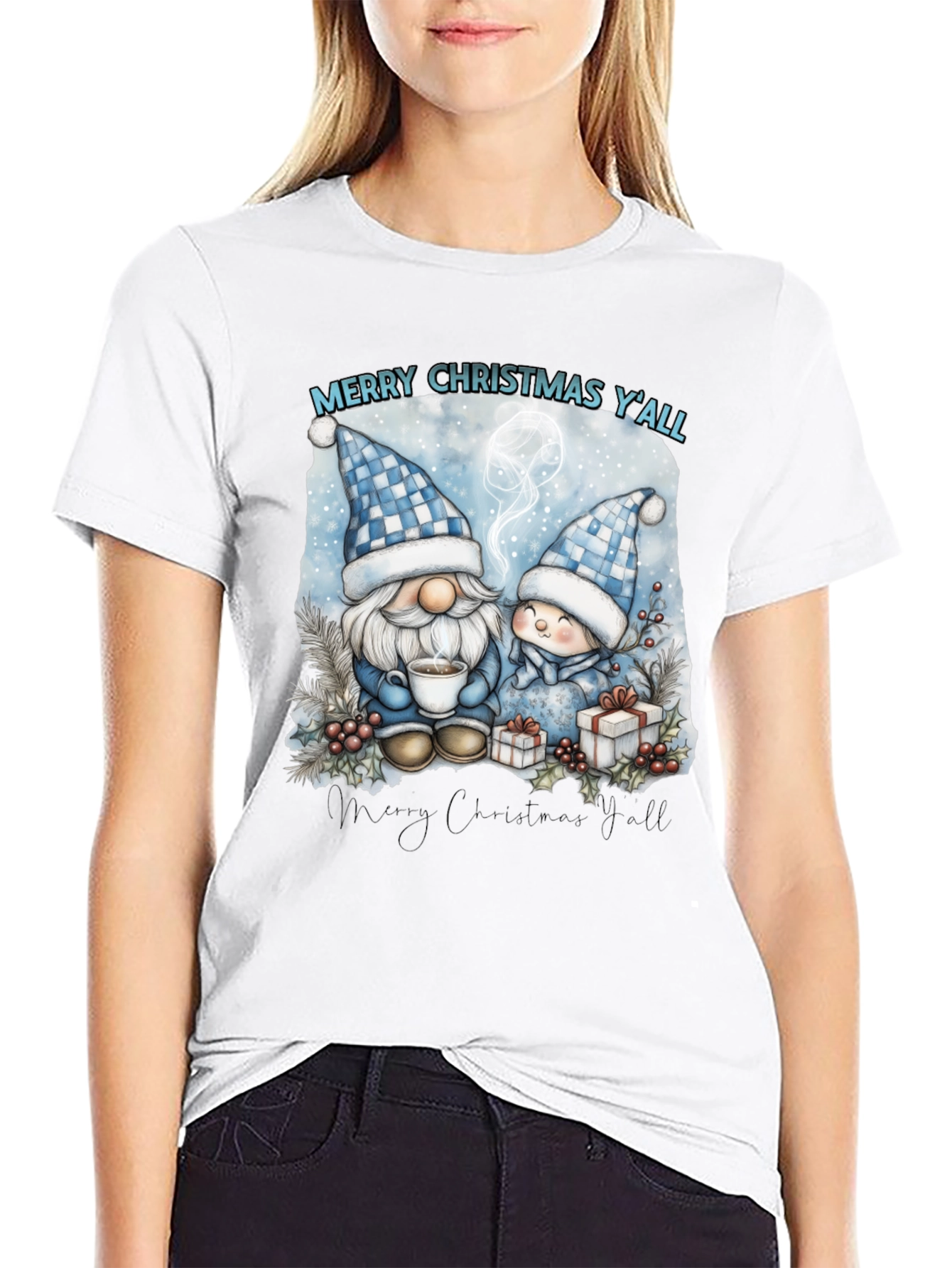 Merry Christmas Yall Gnome T-Shirt
