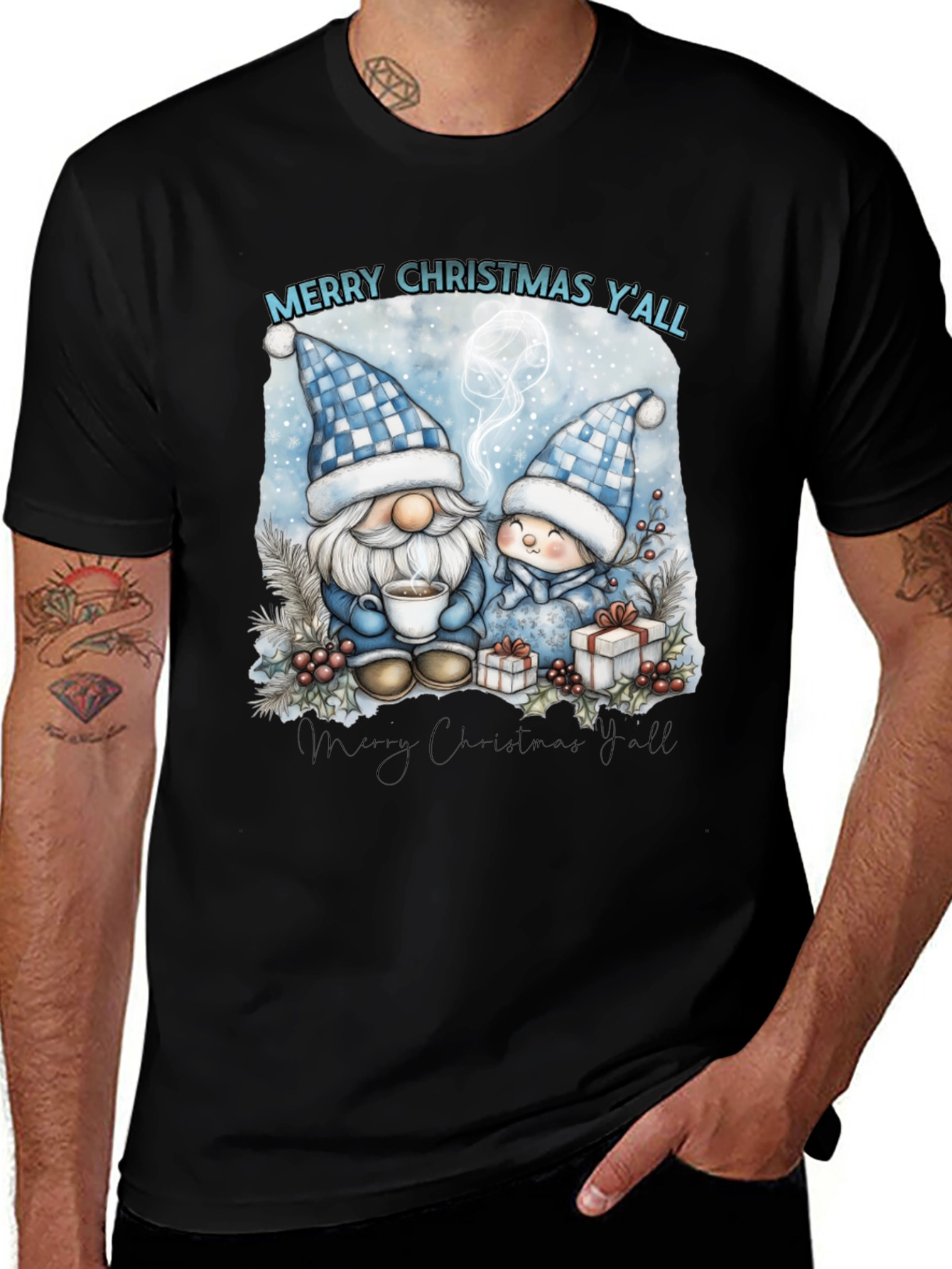 Merry Christmas Yall Gnome T-Shirt