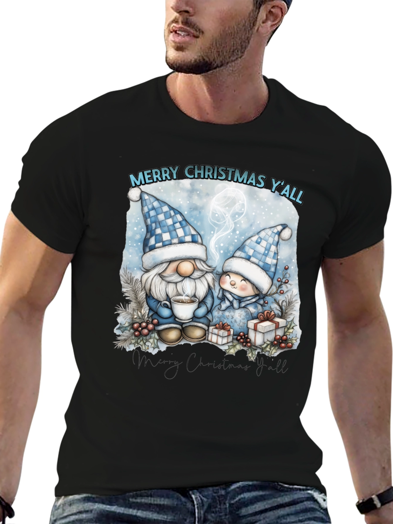 Merry Christmas Yall Gnome T-Shirt