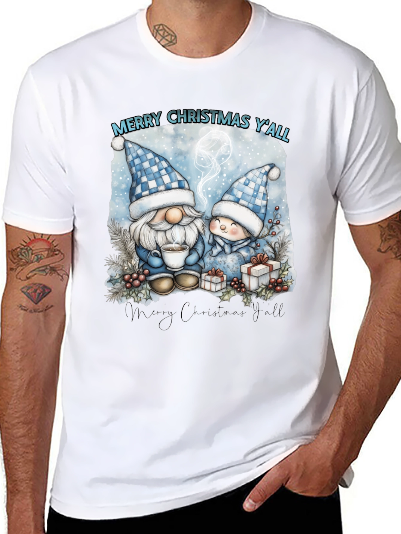 Merry Christmas Yall Gnome T-Shirt
