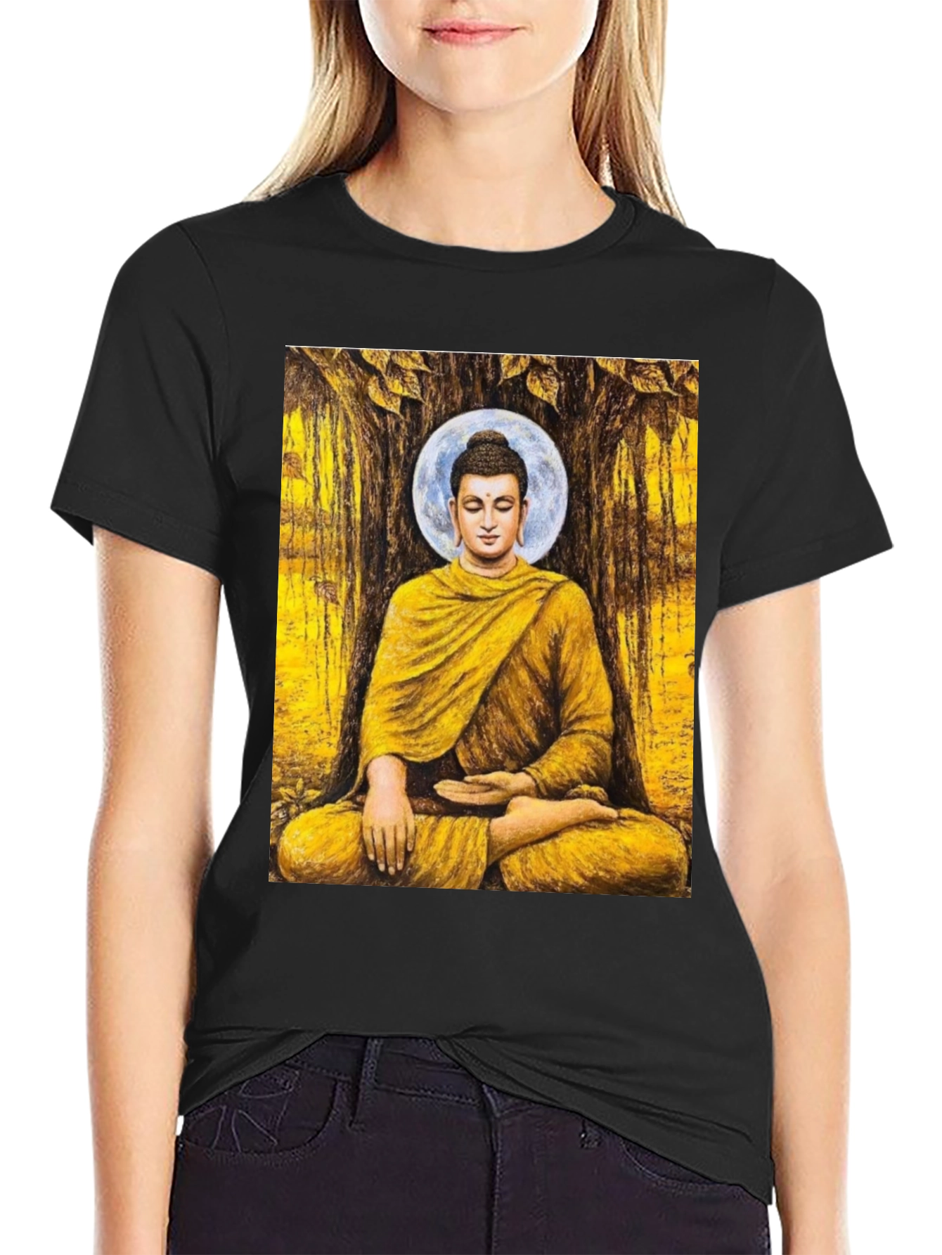 Buddha Graphic Tee - Meditating Enlightenment T-Shirt