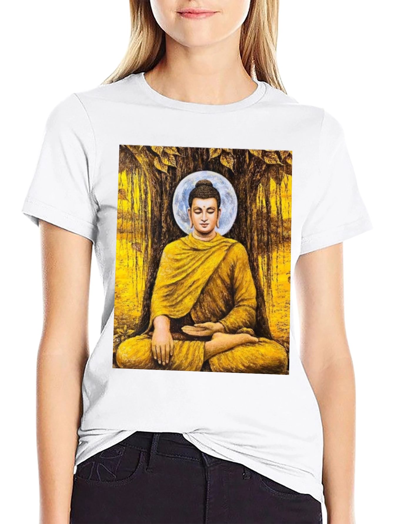 Buddha Graphic Tee - Meditating Enlightenment T-Shirt