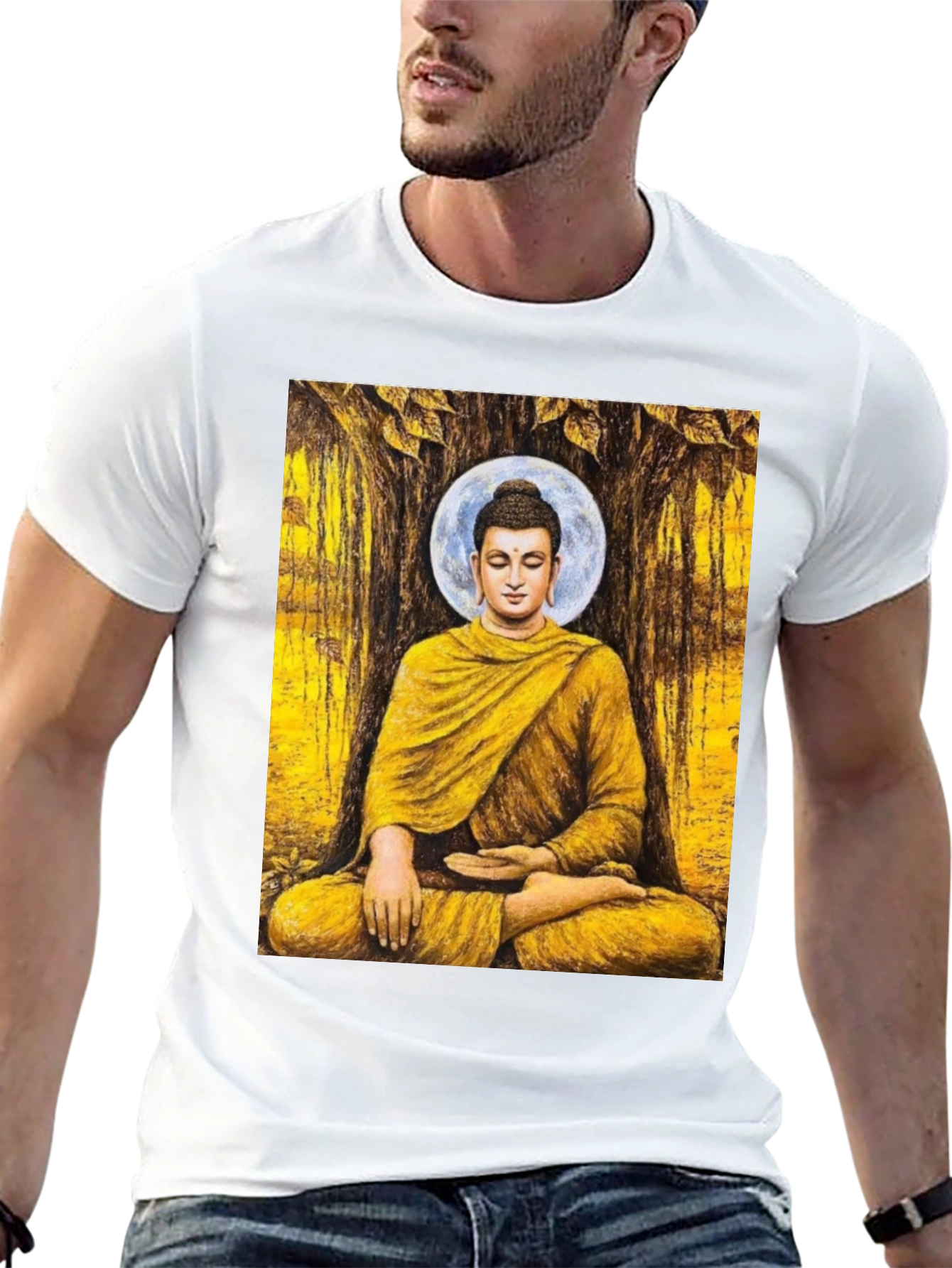 Buddha Graphic Tee - Meditating Enlightenment T-Shirt