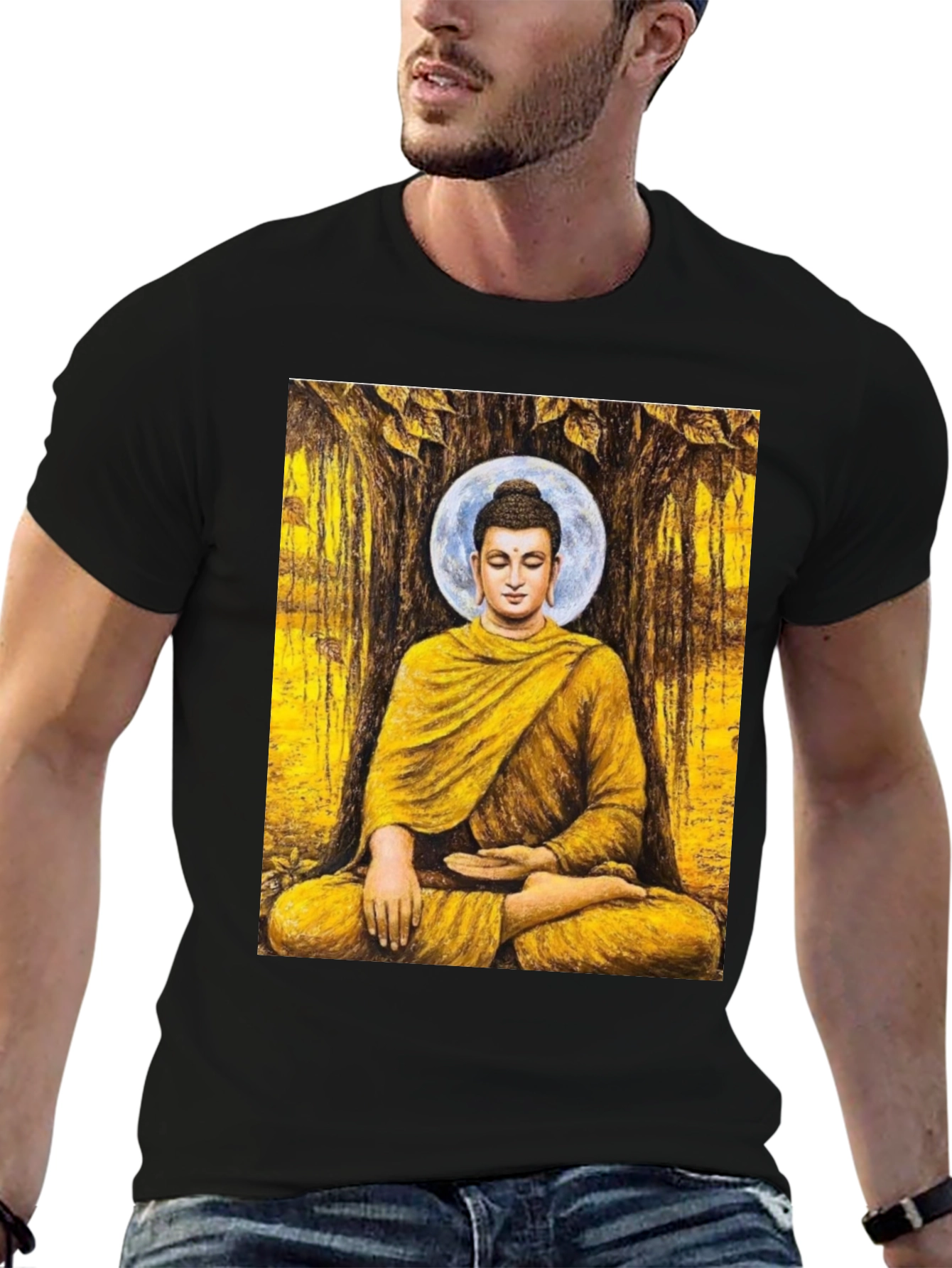Buddha Graphic Tee - Meditating Enlightenment T-Shirt