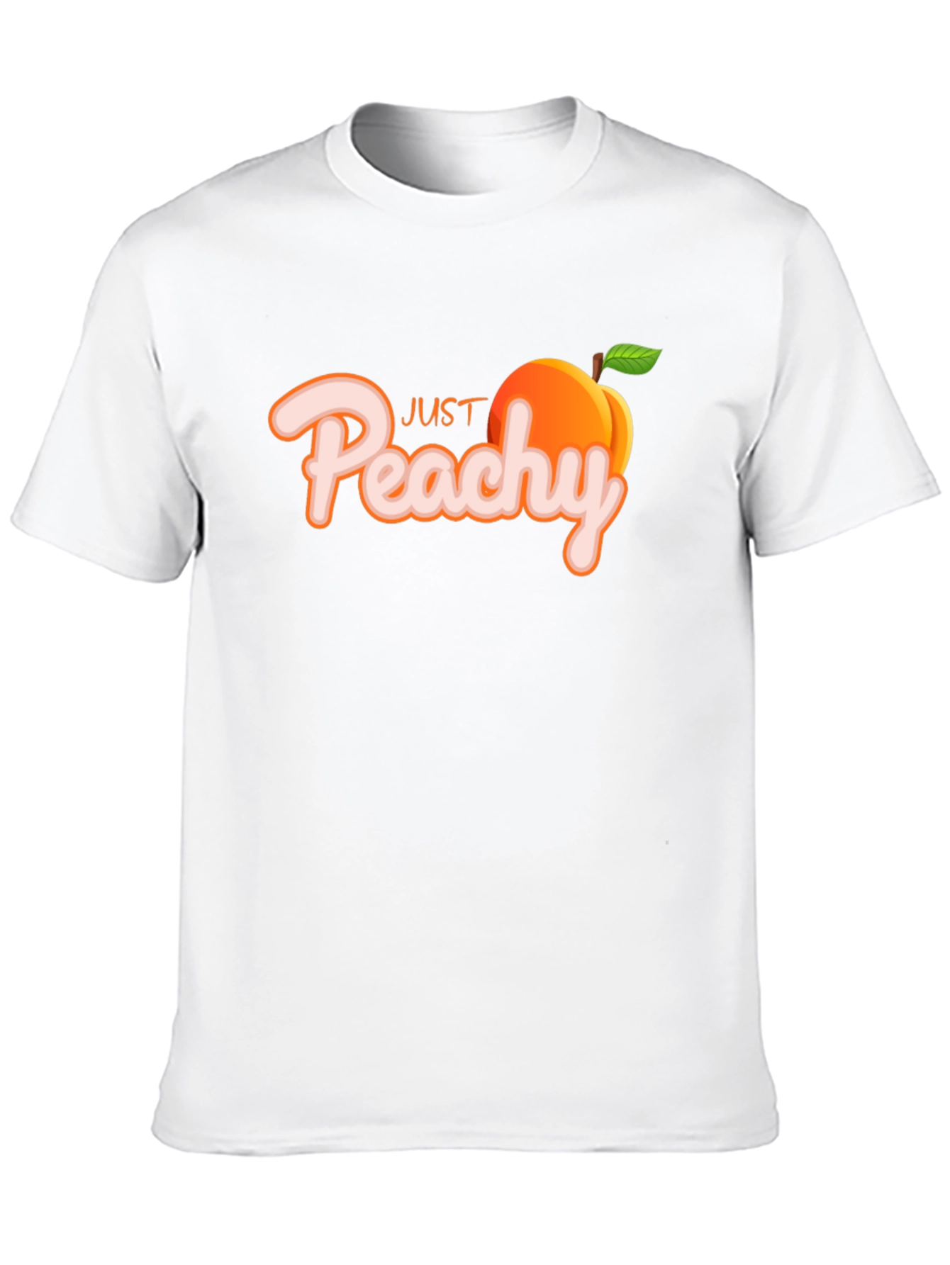 Just Peachy Black T-Shirt - Casual Style