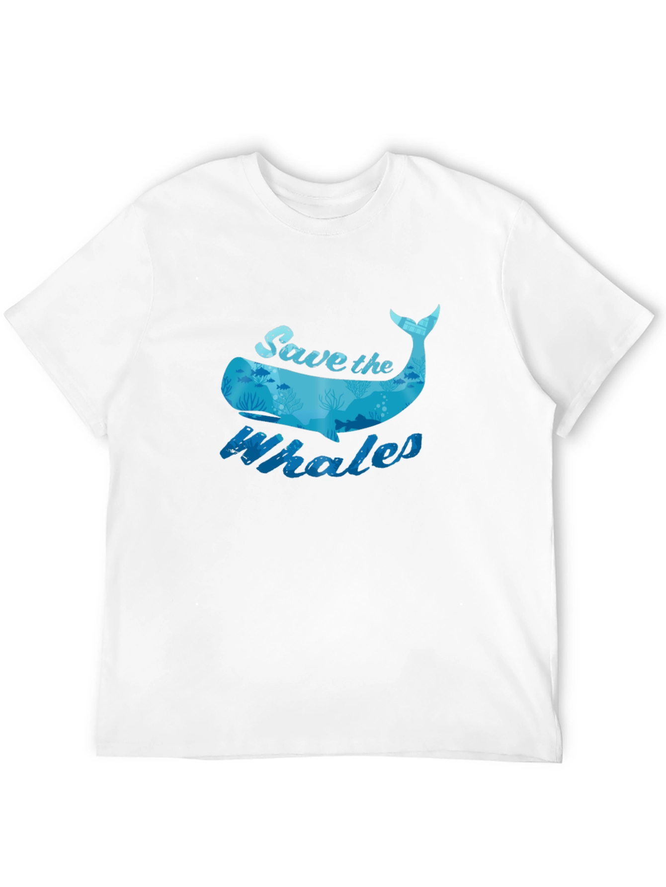 Save the Whales Graphic Tee - Black