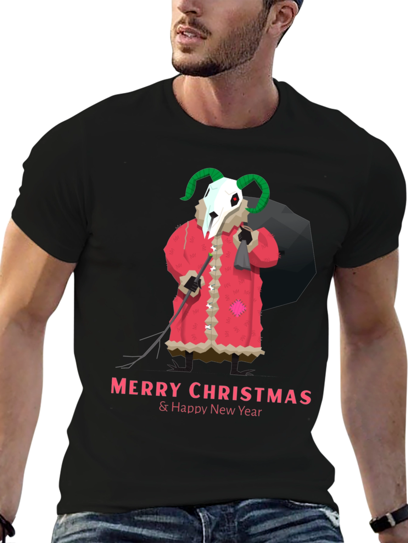 Krampus Christmas T-Shirt: Merry & Twisted Holiday Style!