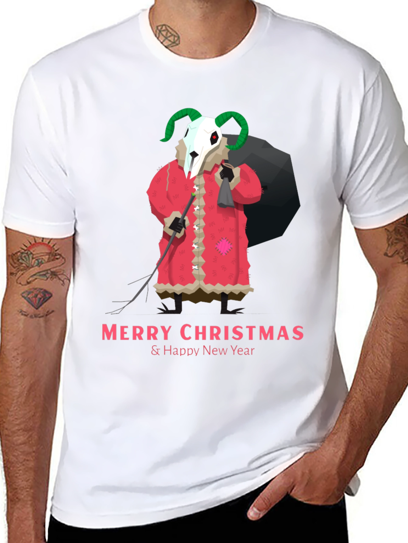 Krampus Christmas T-Shirt: Merry & Twisted Holiday Style!