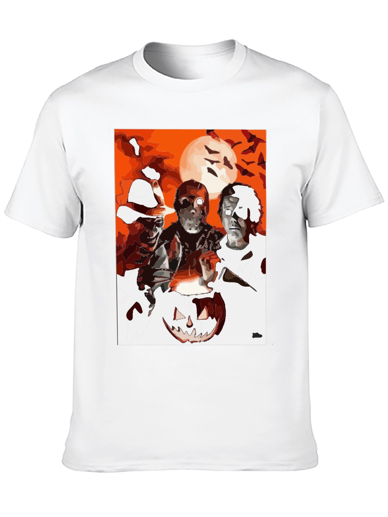 Halloween Horror Movie T-Shirt - Scary Pumpkins