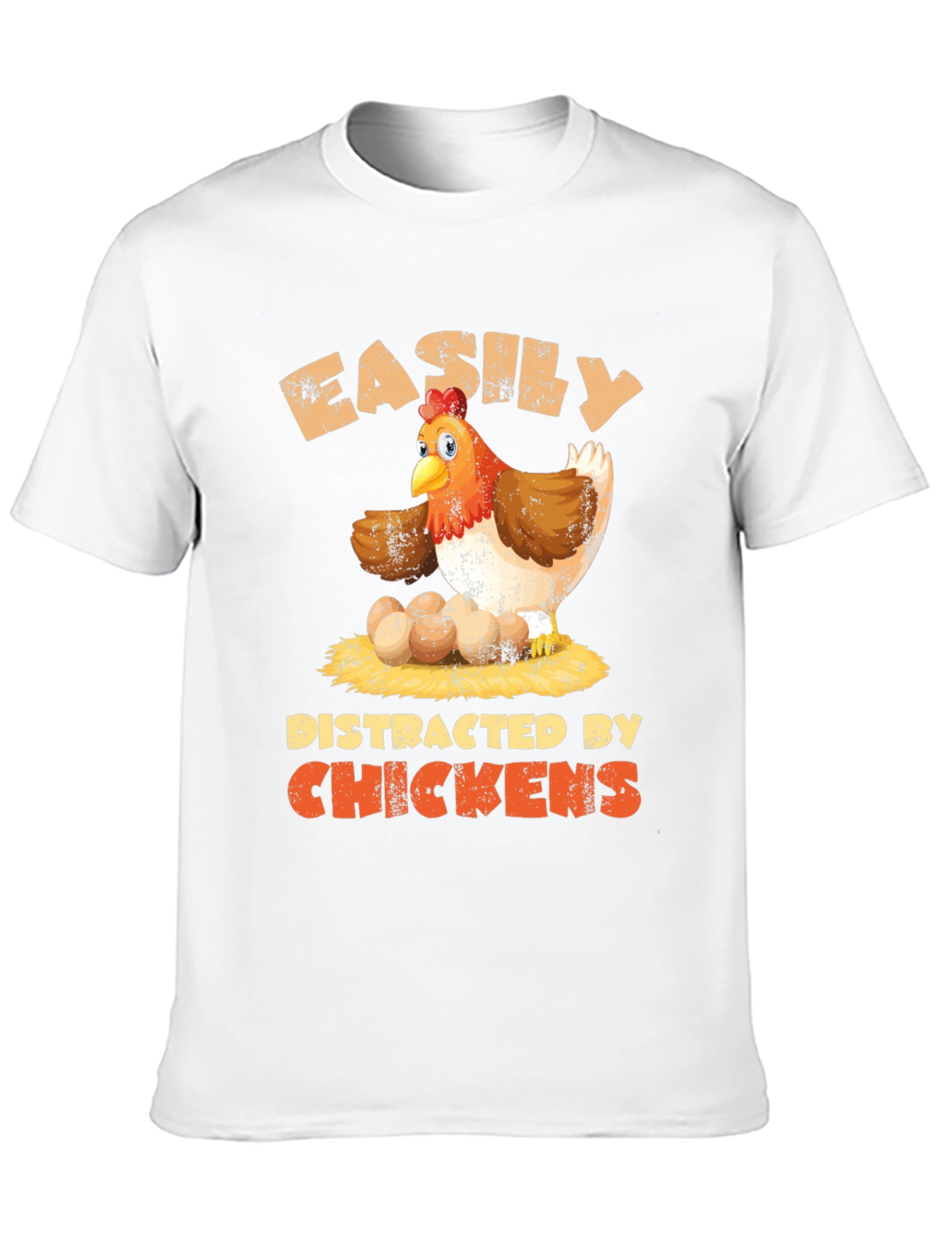 Easily Distracted By Chickens T-Shirt