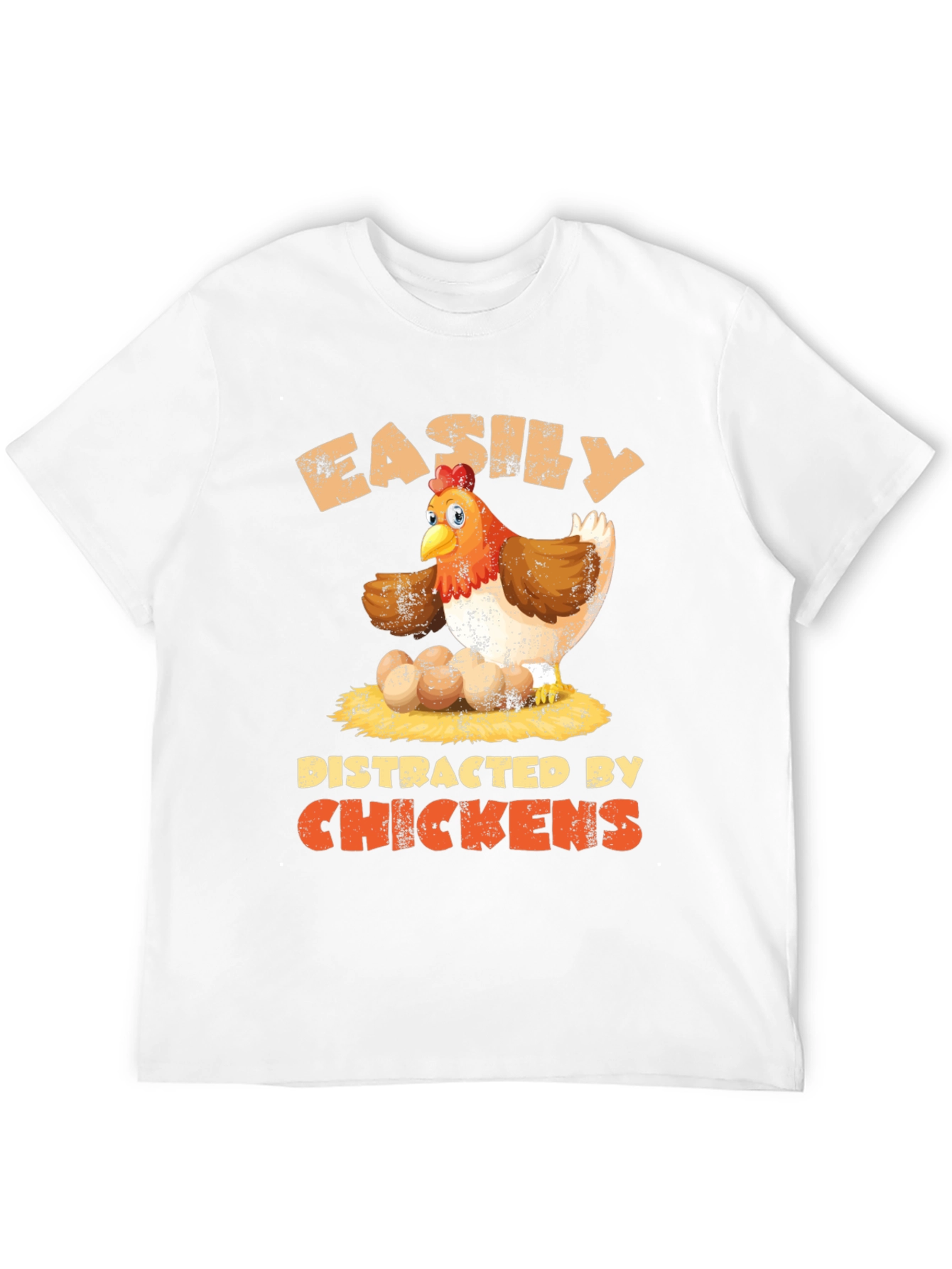 Easily Distracted By Chickens T-Shirt