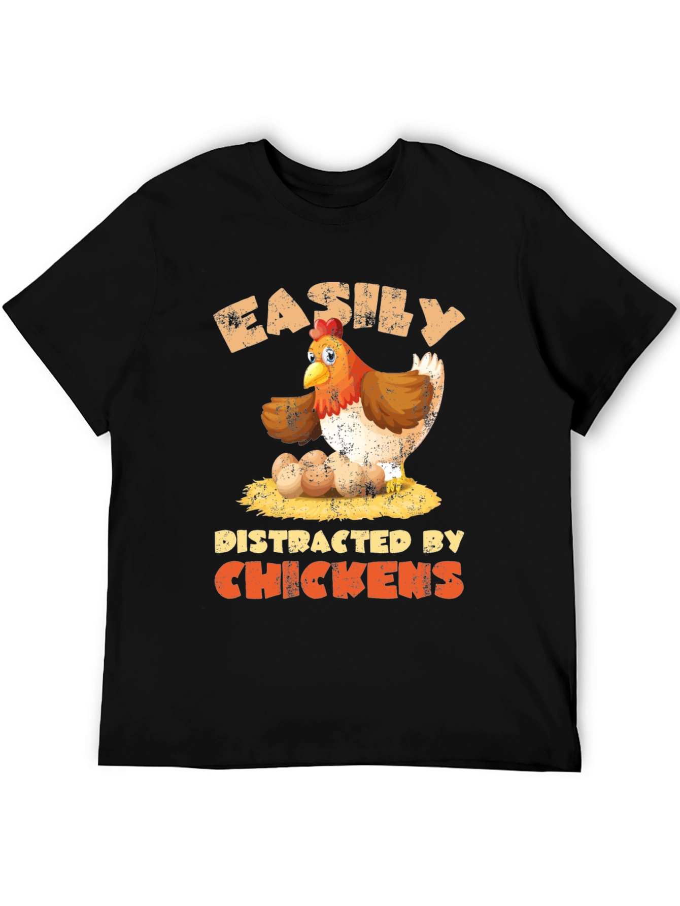 Easily Distracted By Chickens T-Shirt